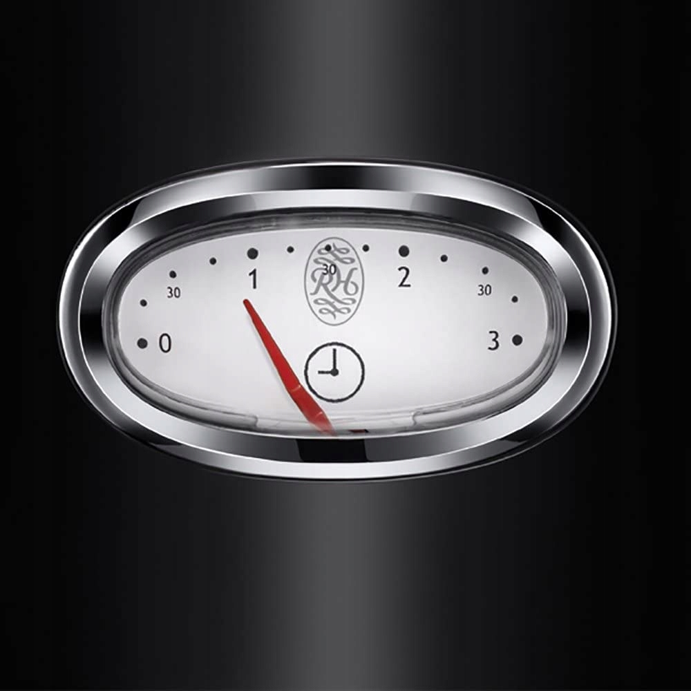 RUSSELL HOBBS Toster Retro Czarny Stalowy 2 Kromki 1300W 6 Stopni Opiekania — miniatura 16