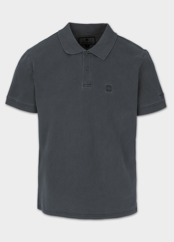 Pánské Polokošile Pitbull Polovina Bavlna Denim Washed Pique Small Logo