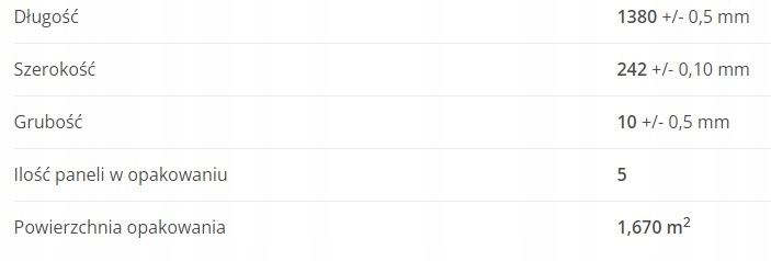 Panele podłogowe SWISS KRONO AURUM Fiori Dąb Tulip Długość (cm) 138