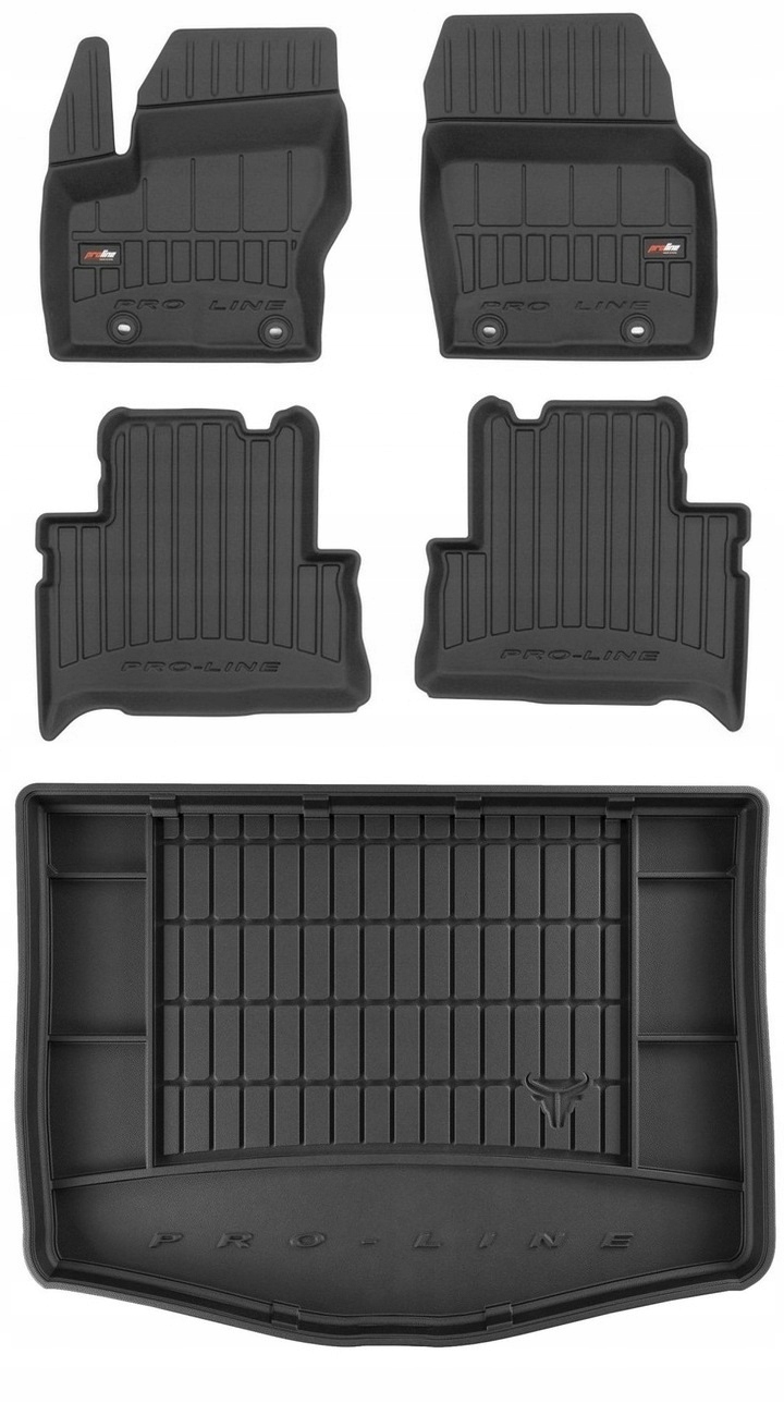 Set 3D Gumové rohože a rohože Ford C-Max Mk2 2010-2019
