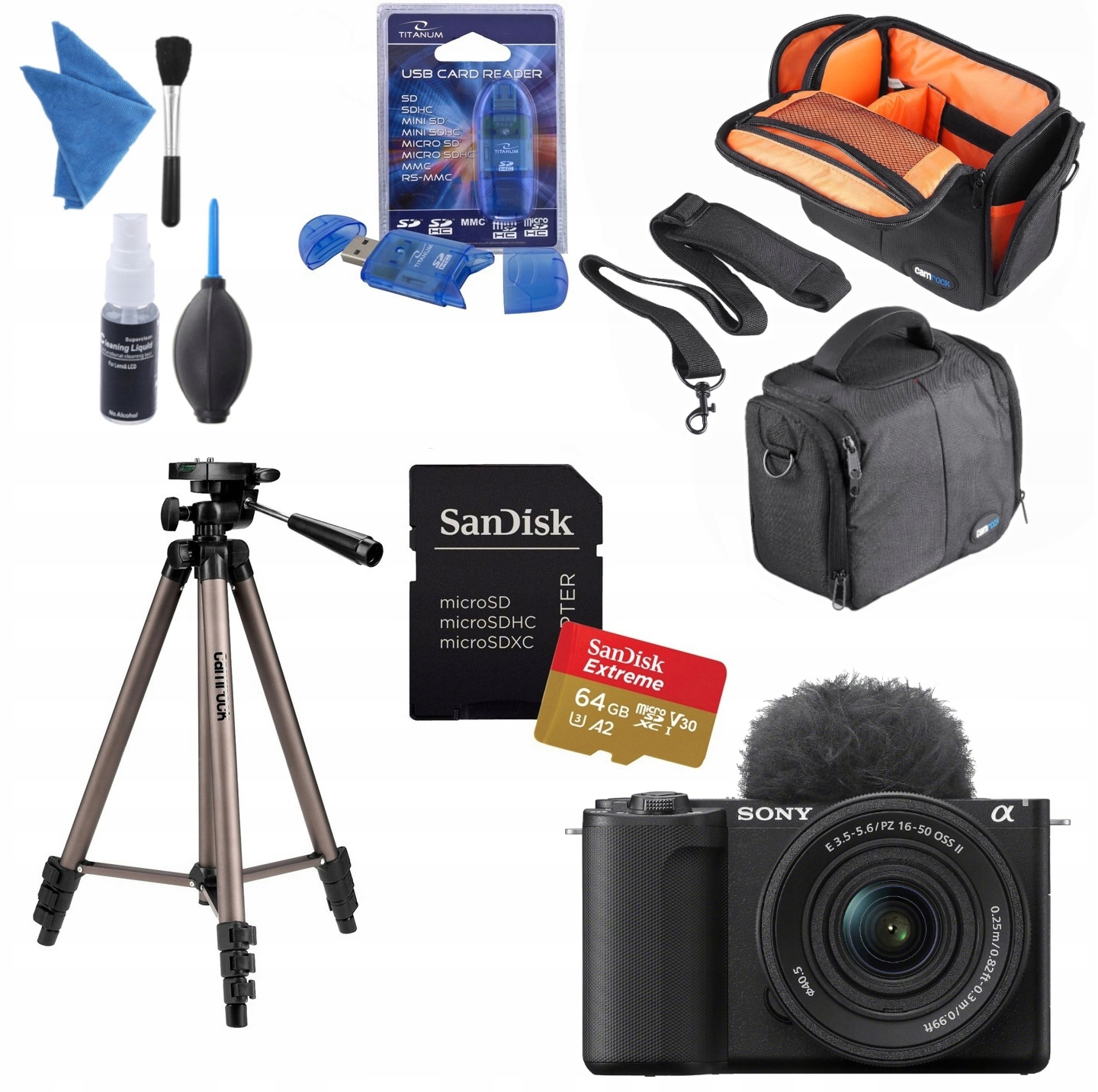 Aparat Sony ZV-E10 II Obiektyw E Pz 16-50MM F/3.5-5.6 Oss II Akcesoria