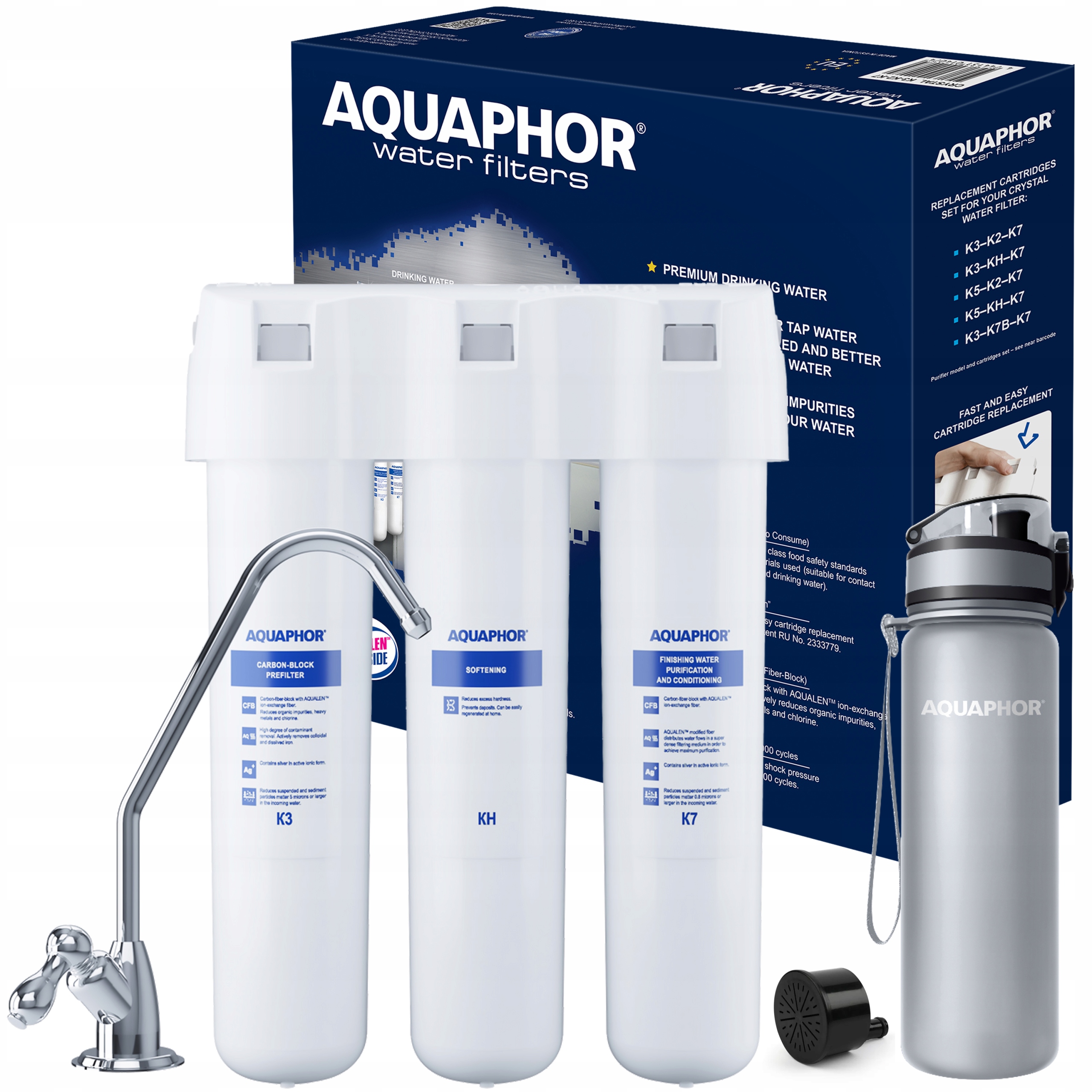 

Filtr Wody Pod Zlew Kryształ H Aquaphor Butelka