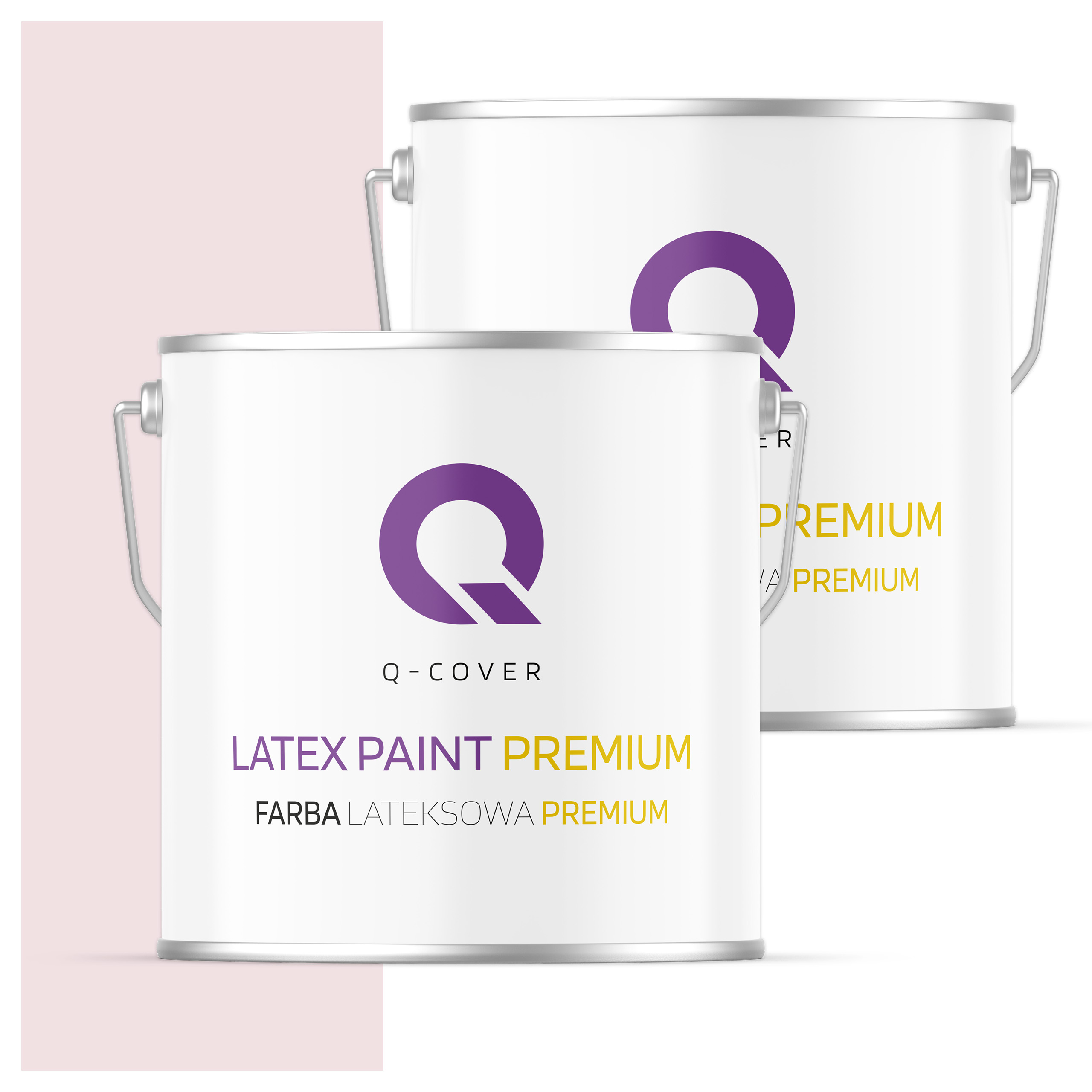 Plamovzdorná farba Umývateľná na steny stropov 5L Hlboká matná Biela v ružovej farbe