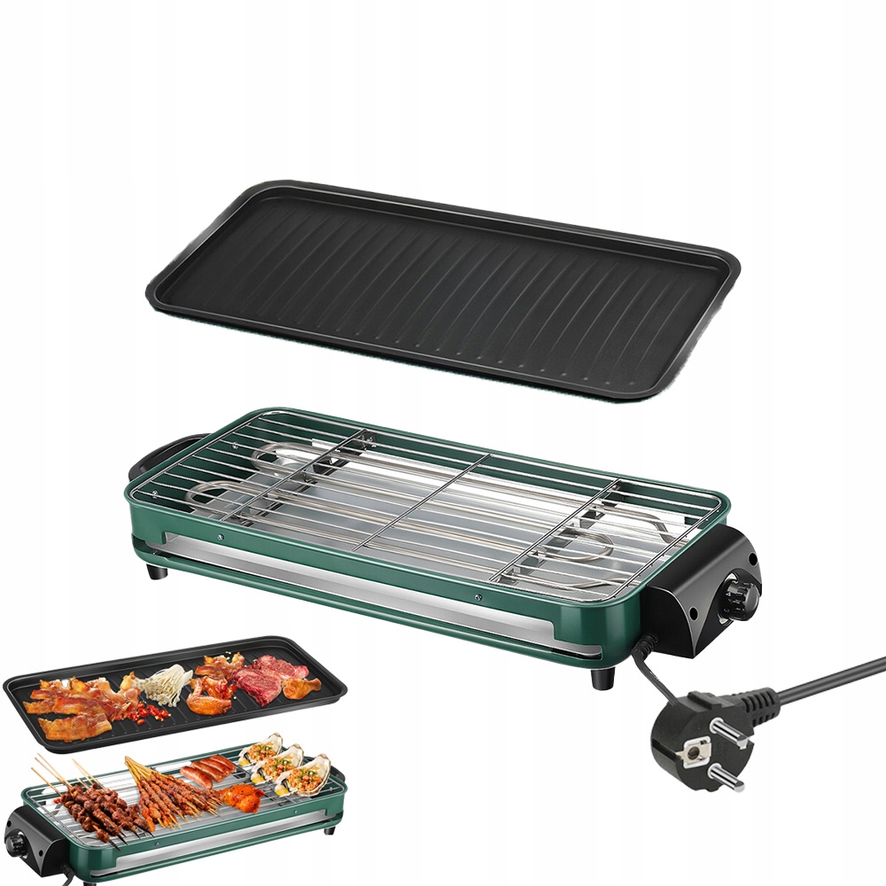 Elektrický Zahradní Balkonový Gril, Stojící, Regulace Teploty 1500 W