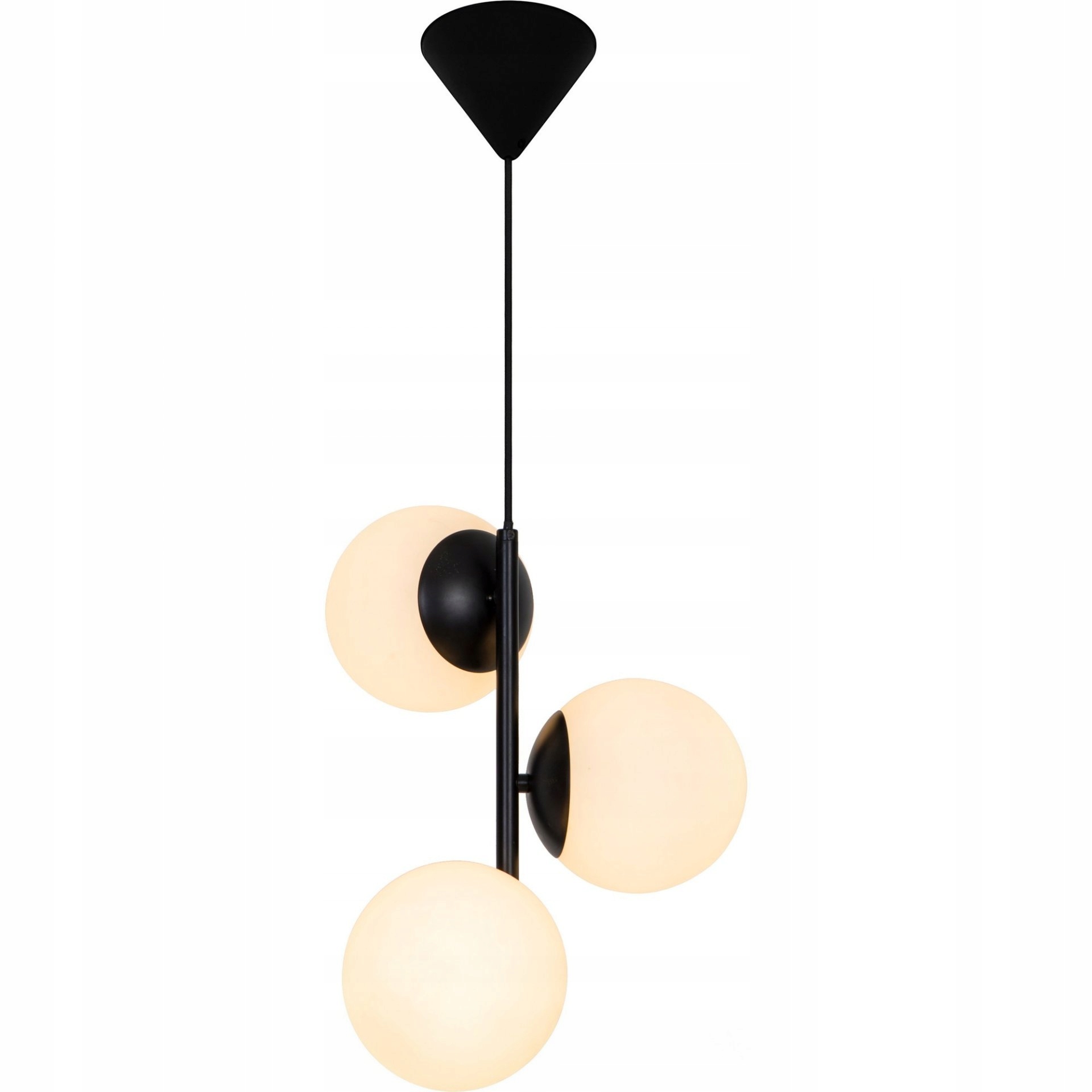 Závesná stropná lampa čierna Lilly 3-SPOT E14 Stmievateľná regulácia Nordlux