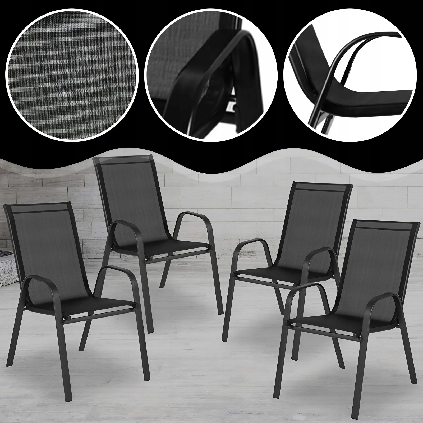 KRZESŁO OGRODOWE FOTEL DO OGRODU TARASU ZESTAW MEBLE OGRODOWE KRZESŁA Marka Kontrast