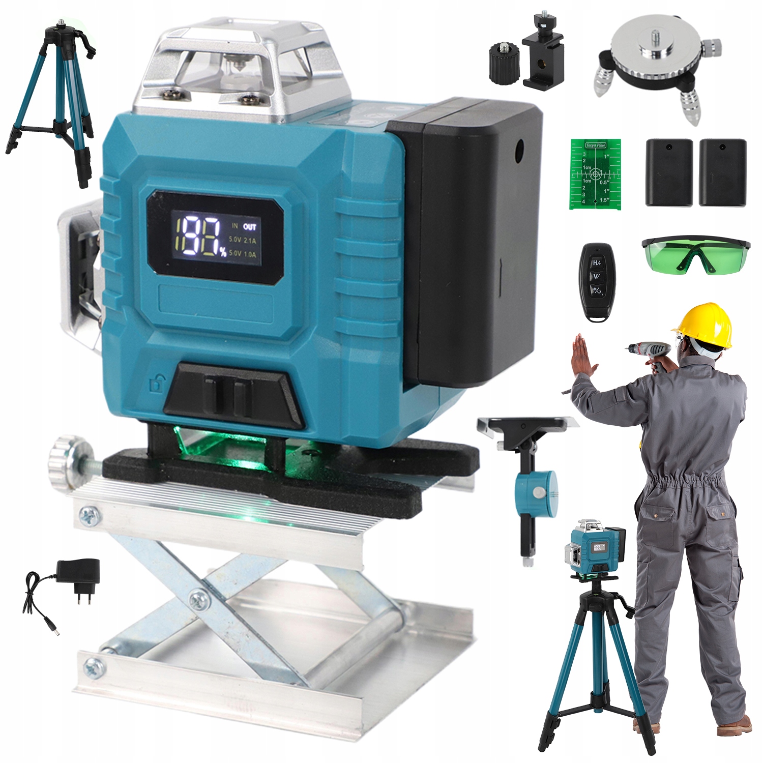 Laserová Úroveň 4D Vysoká Přesnost Laser 360°×4 Automatické Vyrovnávání