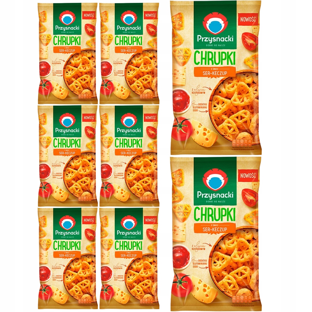 Przysnacki Sýrovo-kečupové chipsy 120 g x 8 kusů