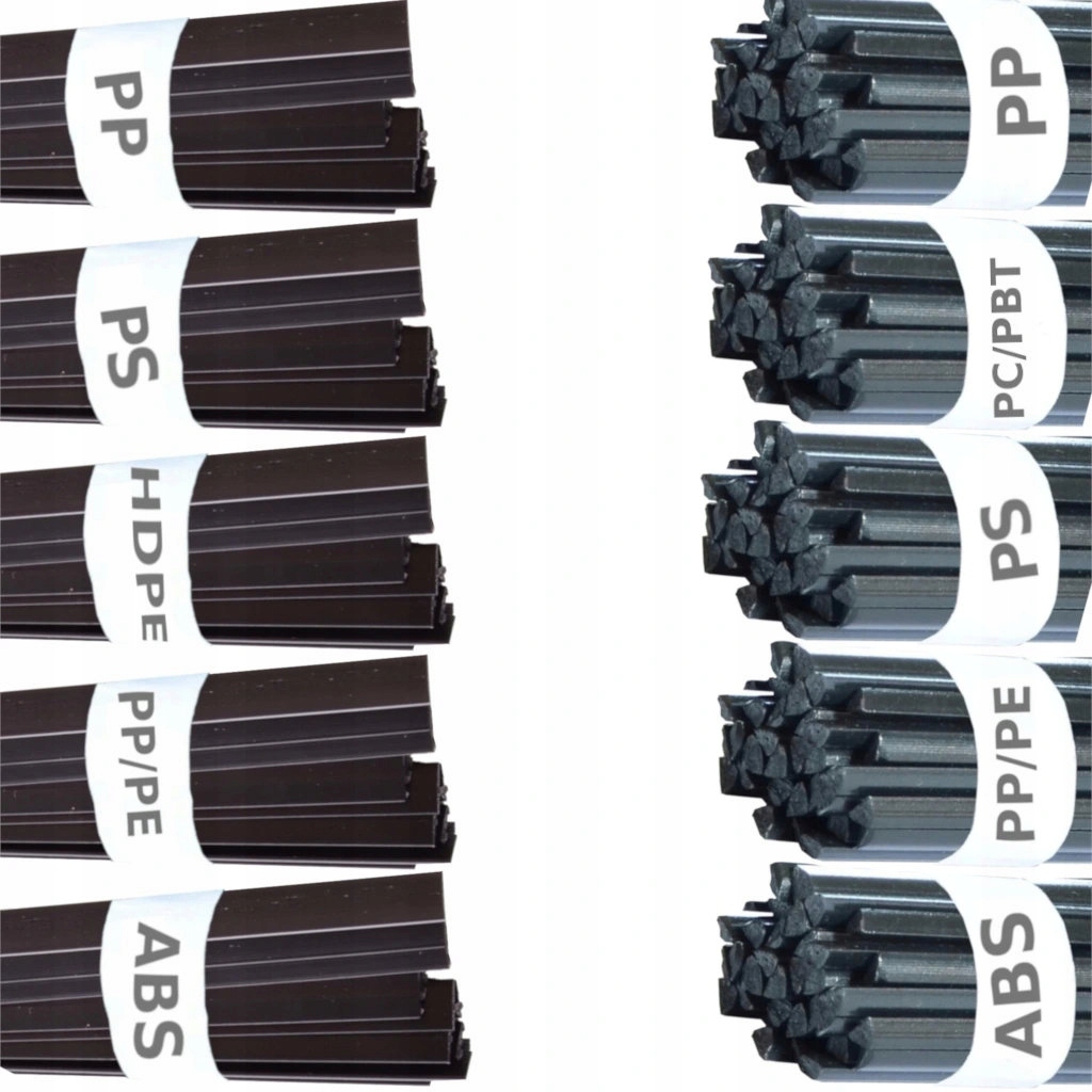 Zestaw podstawowych spoiw do spawania plastiku 1000g