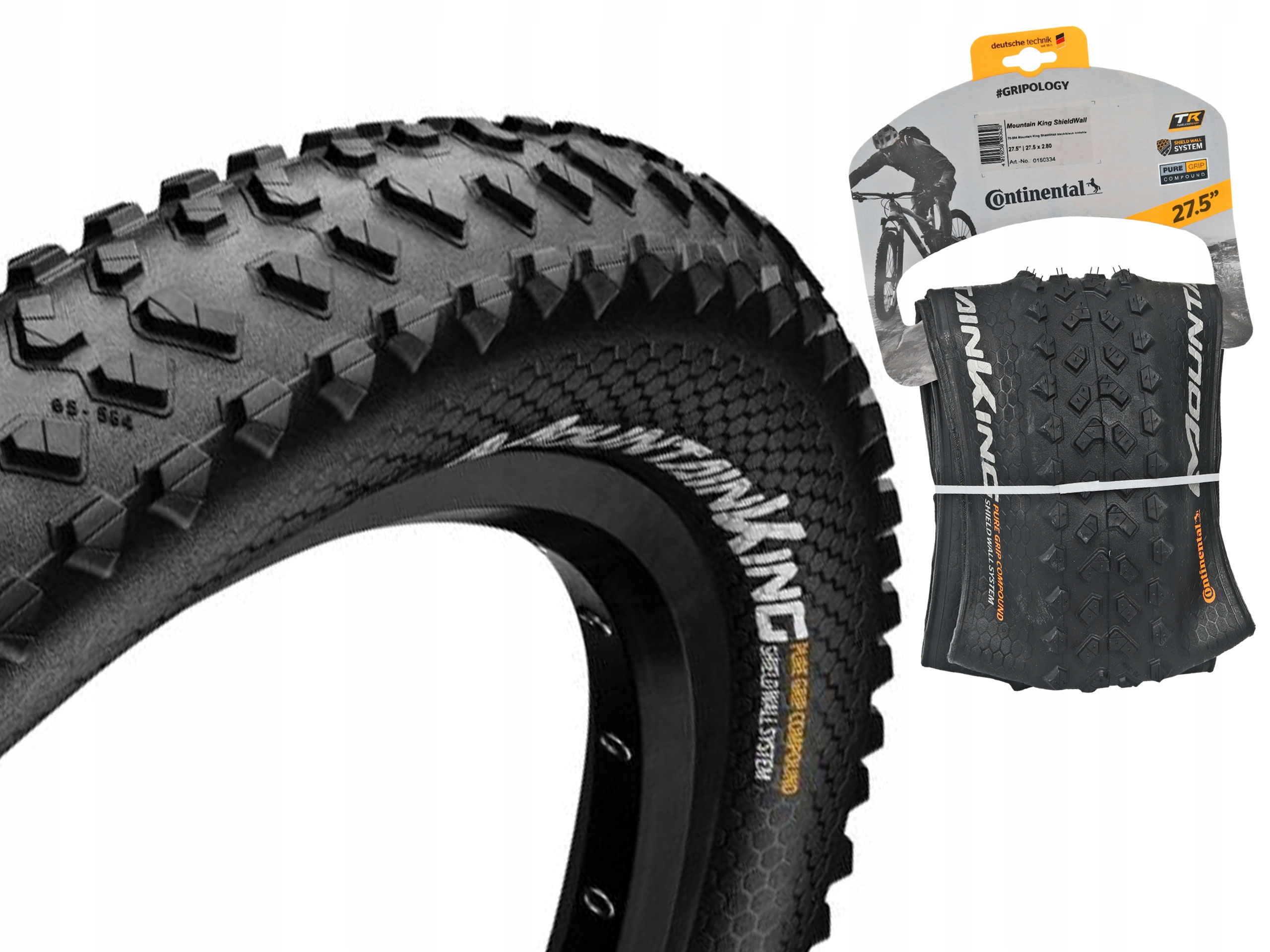 Plášť na kolo Mountain King III 27.5x2.80 (70-584) rolovací, černá