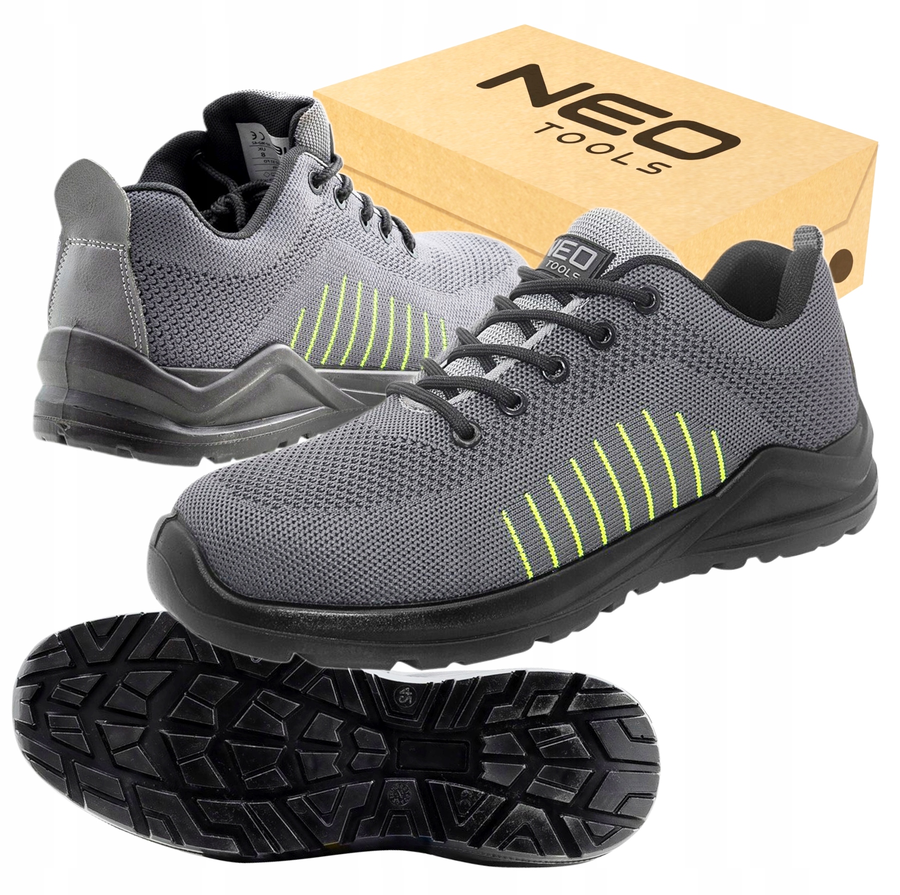 Półbuty Robocze Męskie Z Noskiem Letnie Bhp S1 Trzewiki Do Pracy 42