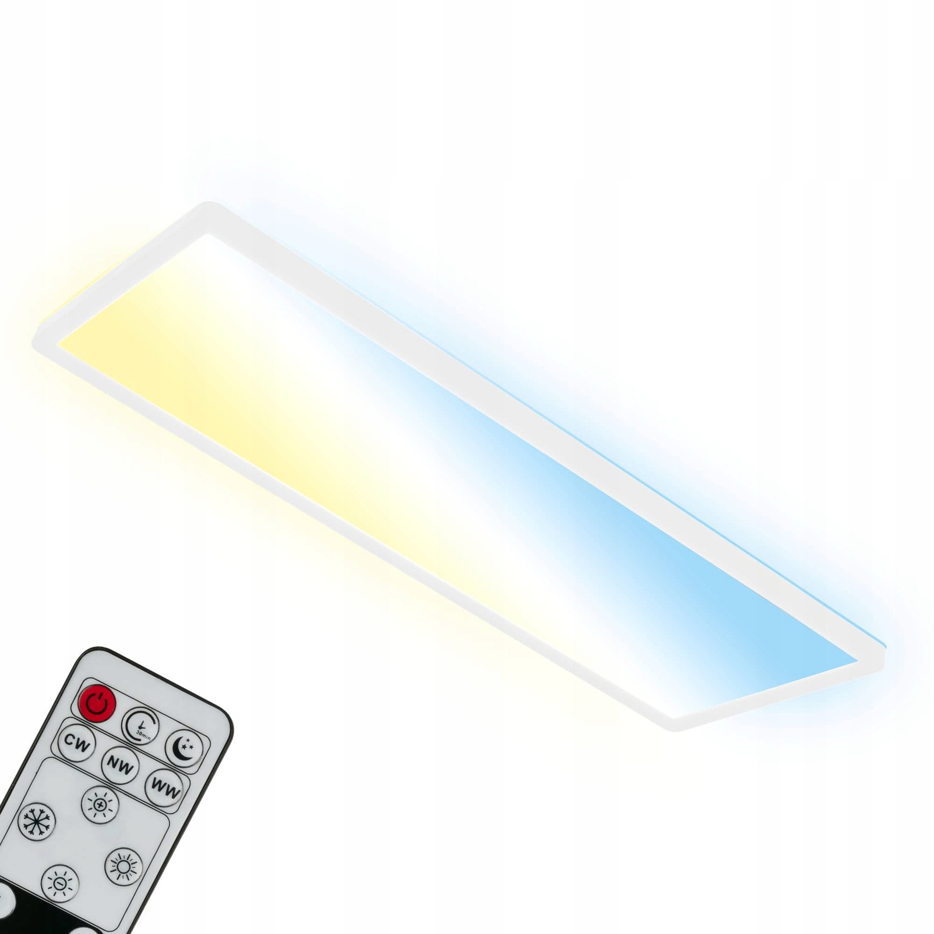 Ultraploché Led panelové svietidlo Briloner 23W 3000lm Cct biele 58x20cm