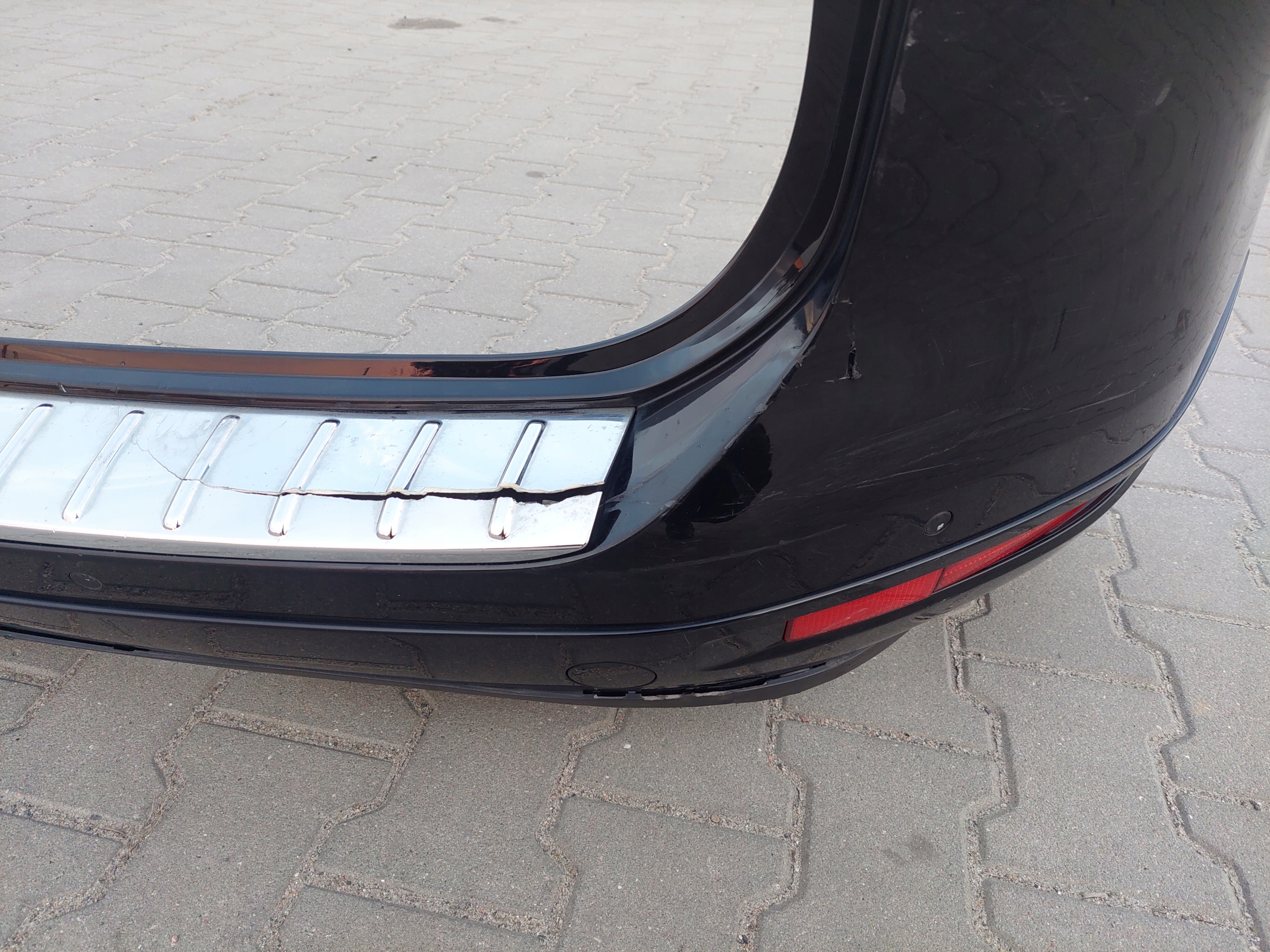 bumper rear part rear complete PDC VW TOUAREG II 2 7P 041
