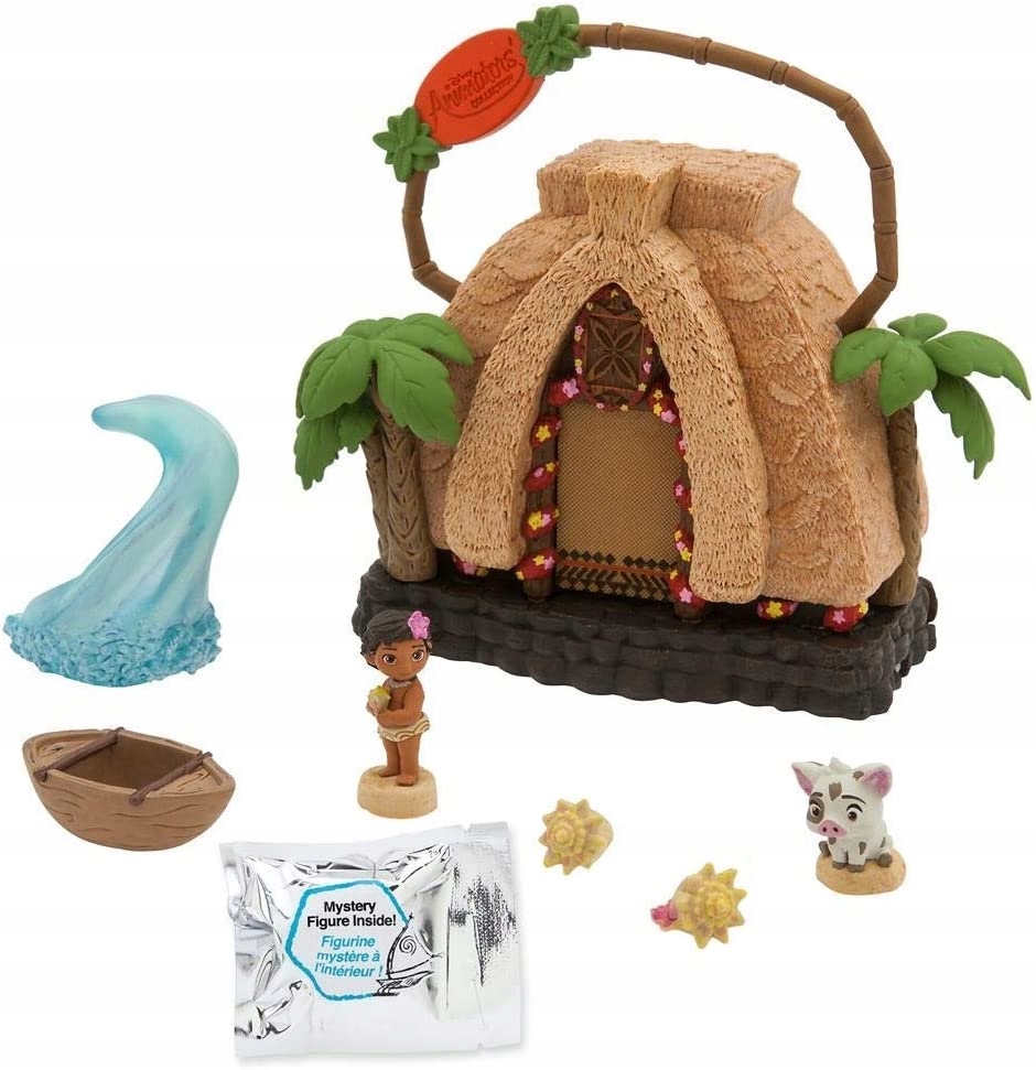 DISNEY Store Moana domek śpiewający + 7 figurek EAN (GTIN) 5057966190639