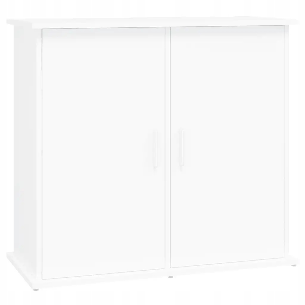 Levně Akvarijní stojan se skříňkou, bílý, 81x36x73 cm, materiál na bázi dřeva