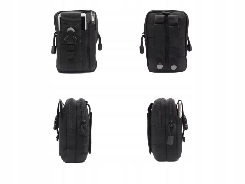 SASZETKA NERKA WOJSKOWA TAKTYCZNA MOLLE DO PASKA CZARNA Marka Verk Group