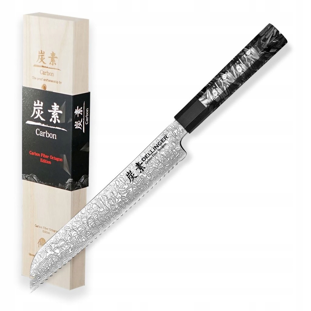 Nôž na chlieb 215 Dellinger Carbon Fiber Octagon
