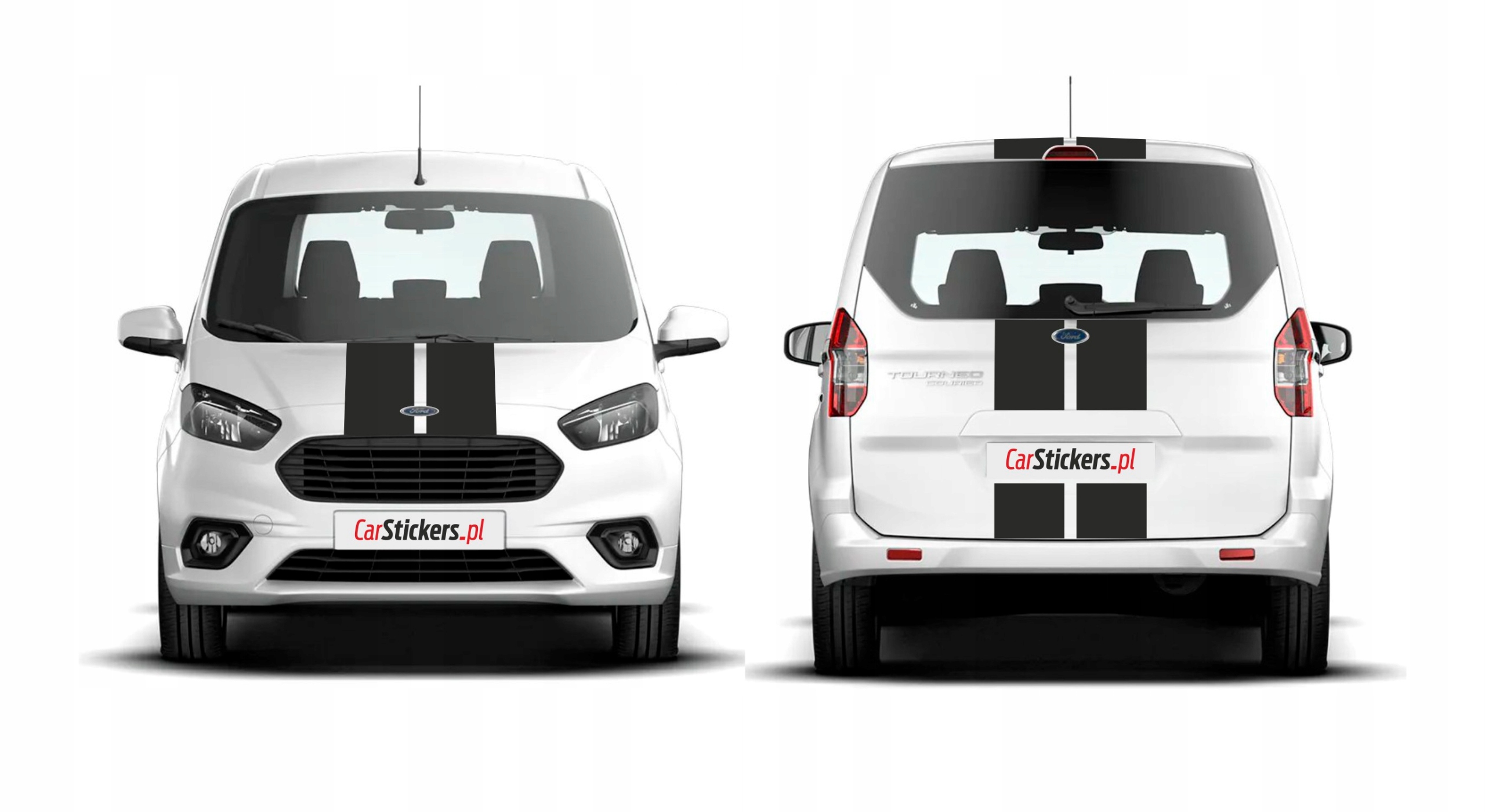 Samolepky kapota a zadní strana Ford Tourneo Courier
