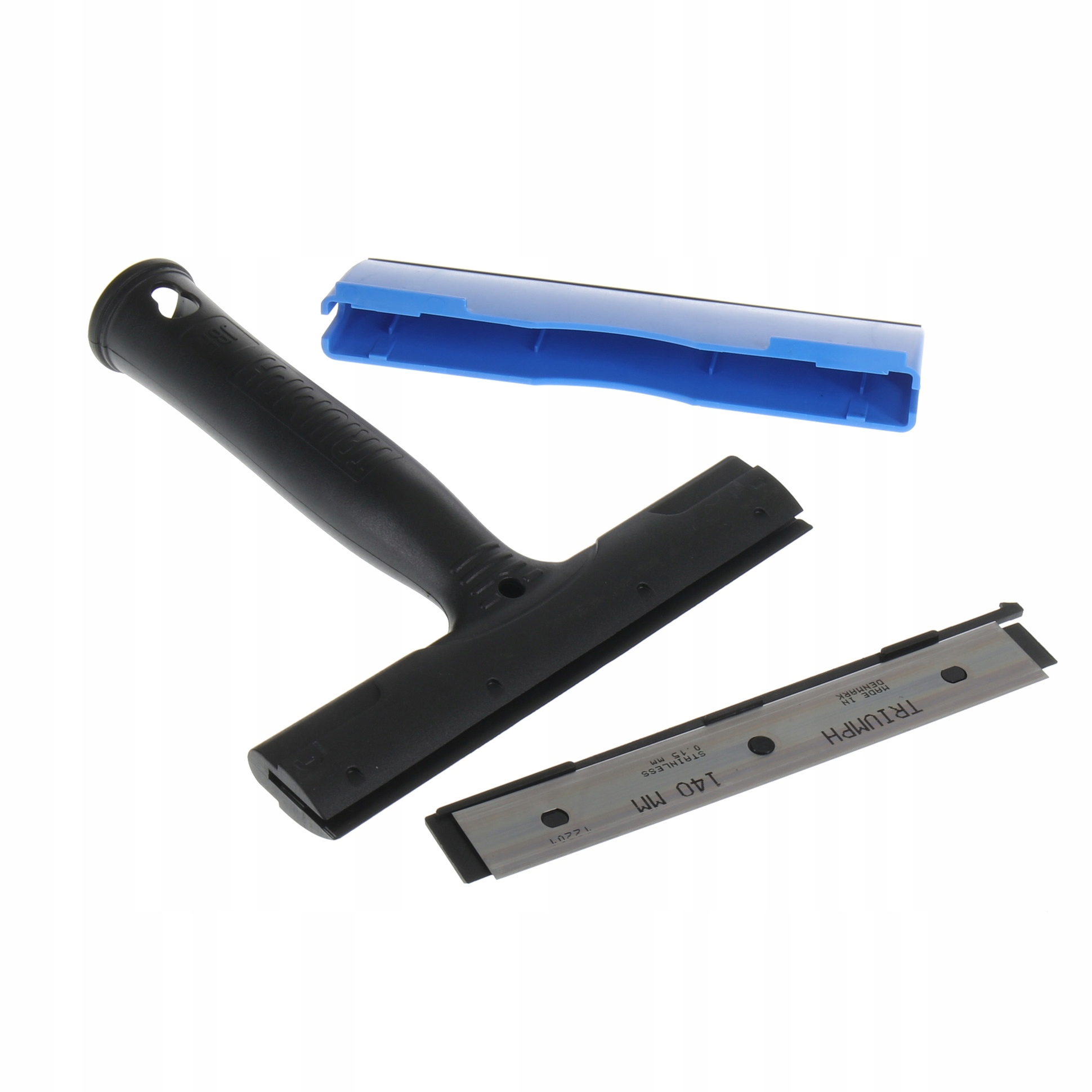 Levně Škrabka Na Sklo Akvária Čistič S Žiletkou A Gumou Na Čištění Skel 2V1