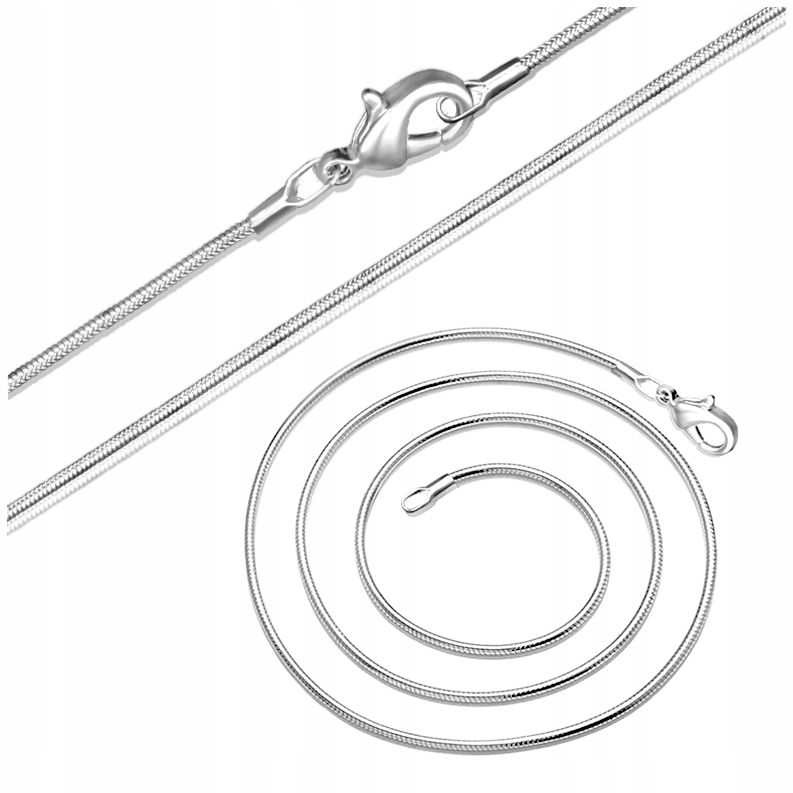 Stříbrný Řetízek Zmijka Hadík Linka Žilka Dlouhý 50 cm Dámský Stříbro 925