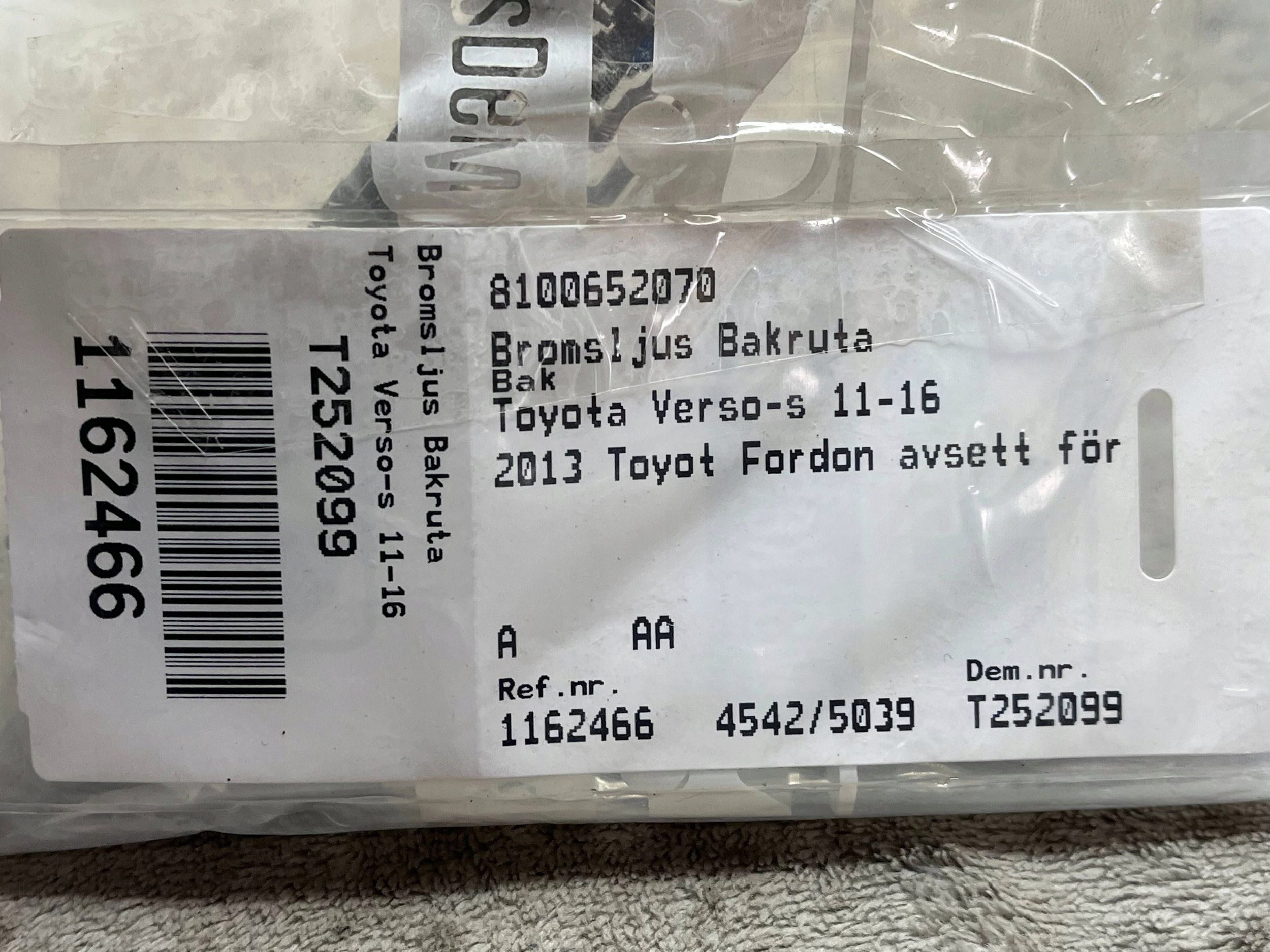 light light LED STOP TOYOTA VERSO S 11-16 8100652070 !J
