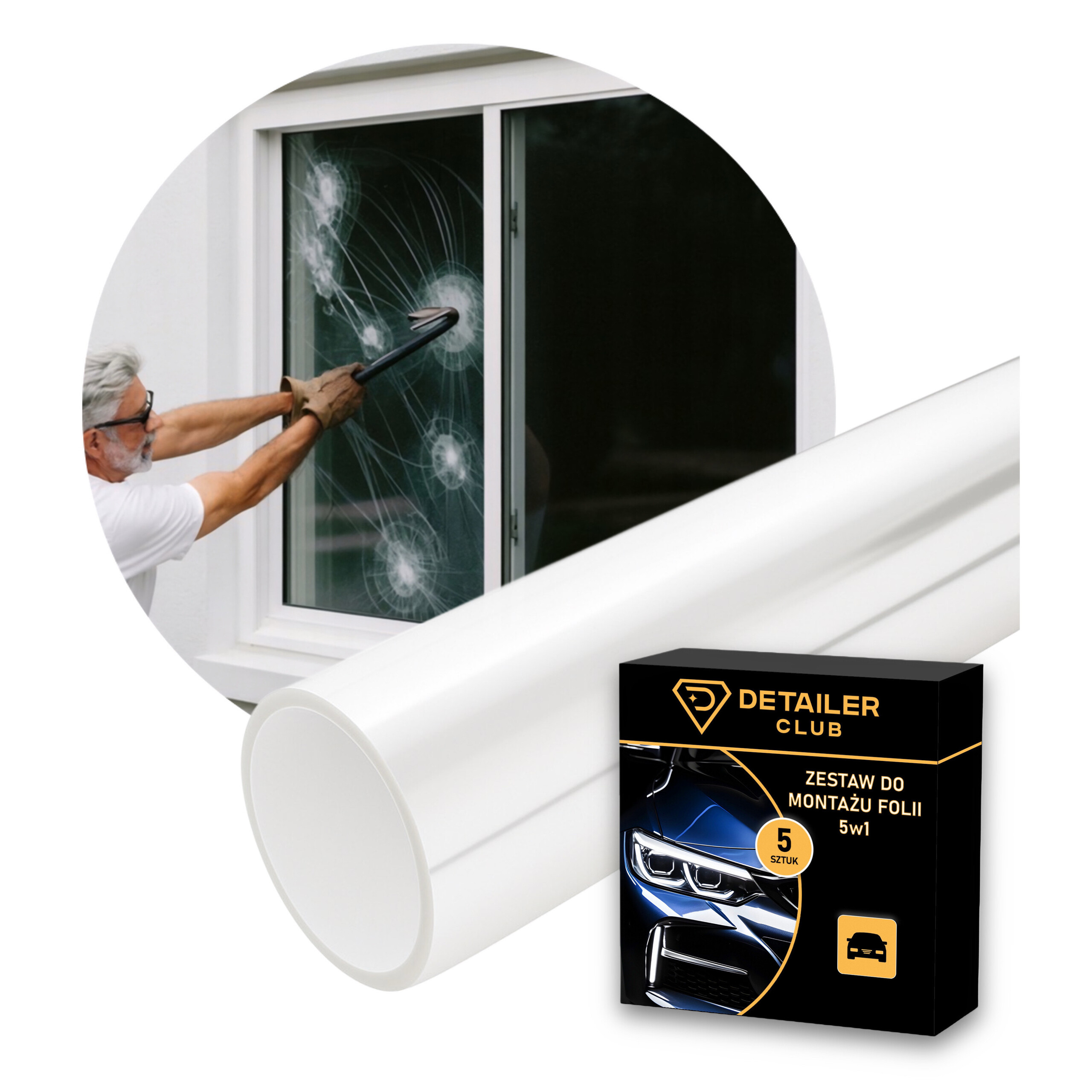 Fólie ochranná fólie proti vloupání P0, 2B2, silná, silná, 152 x 600 cm