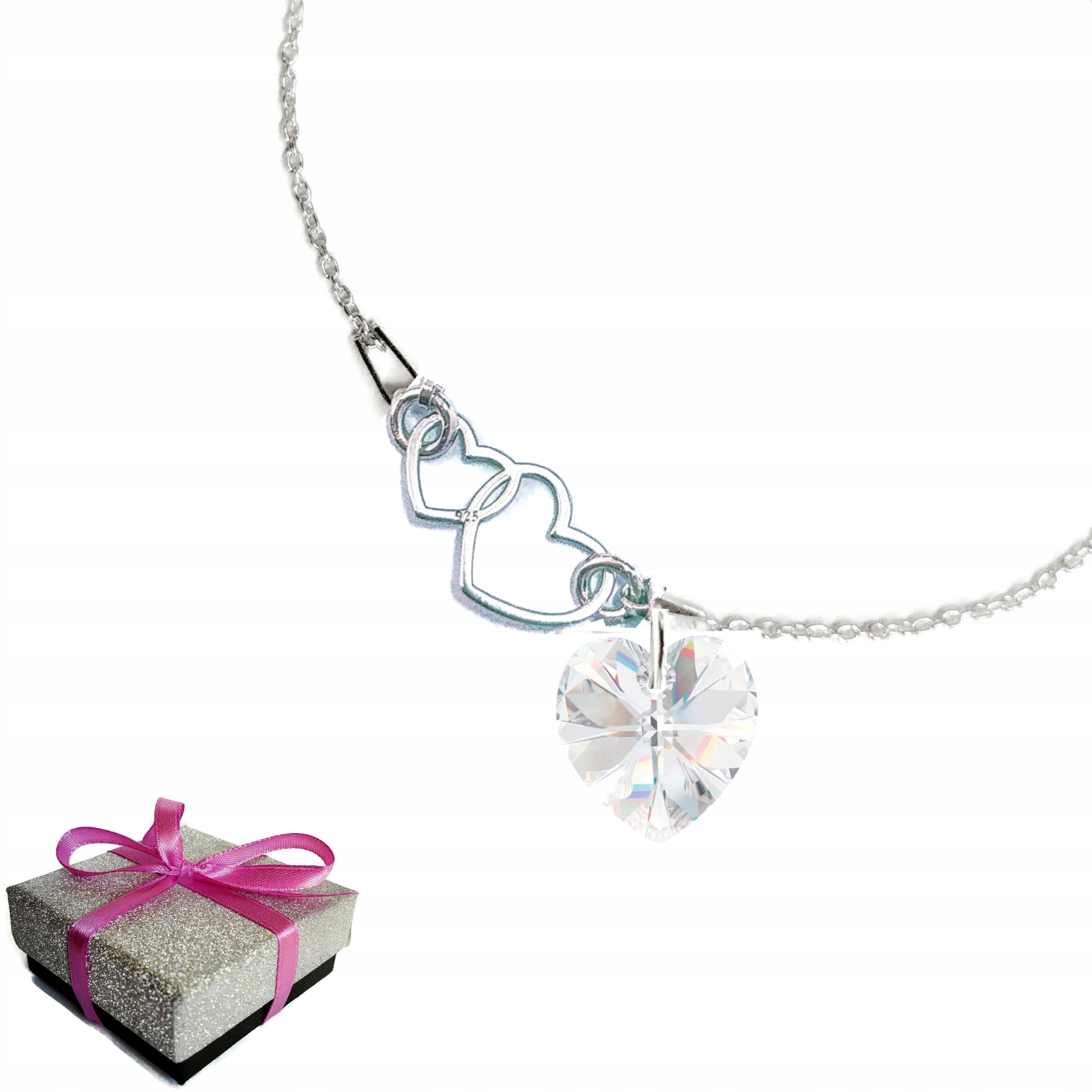 

Bransoletka dla Niej Serce Swarovski 925