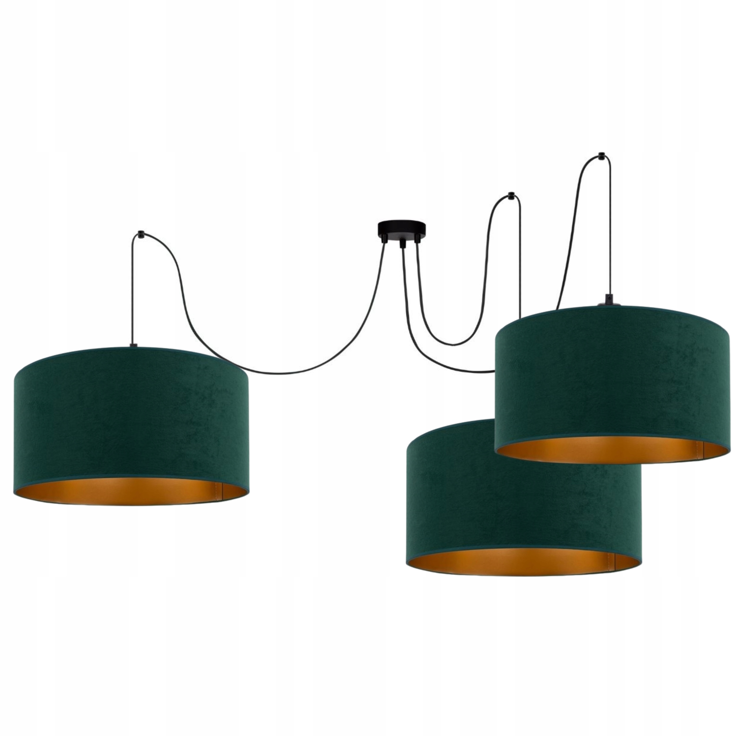 Stropní Svítidlo Spider Lustr Pavouk Semiš Velur 40 CM E27 Led