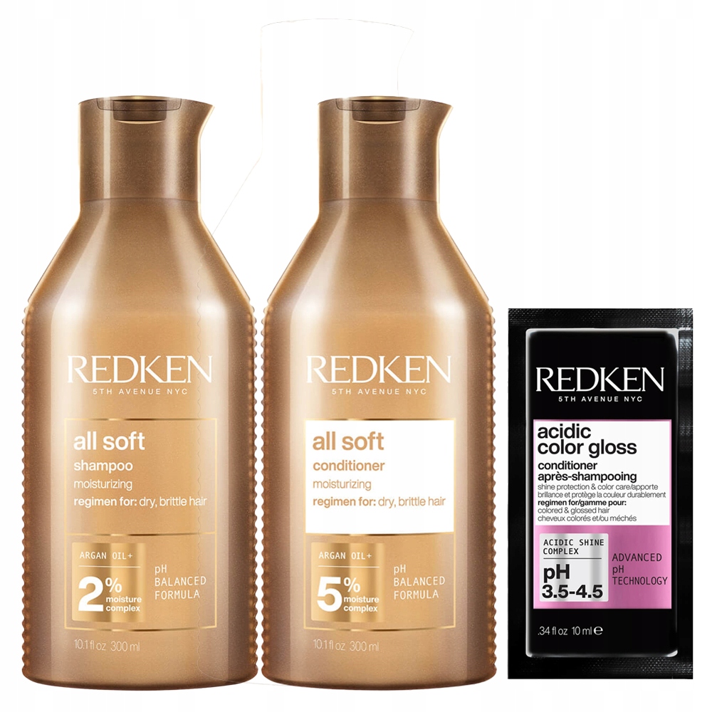 Redken All Soft šampon – kondicionér pro suché vlasy s arganovým olejem
