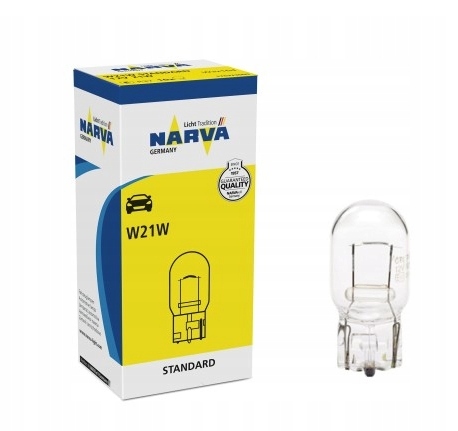 

Żarowka Narva 12V 21W caloszklana W3x16d W21W 1SZT