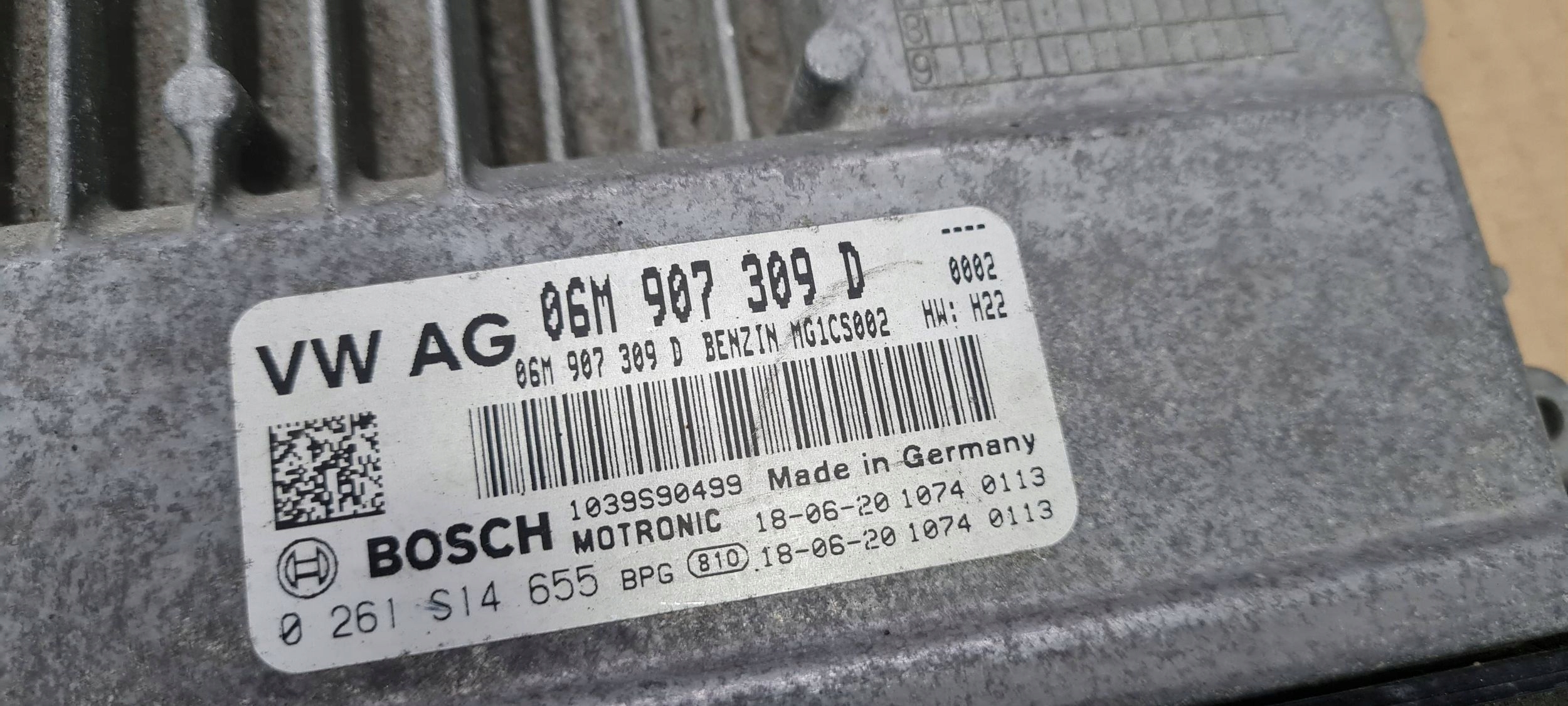 S5 8W module control unit of the engine ECU 3.0 TFSI 06M907309D S4 B9 8W