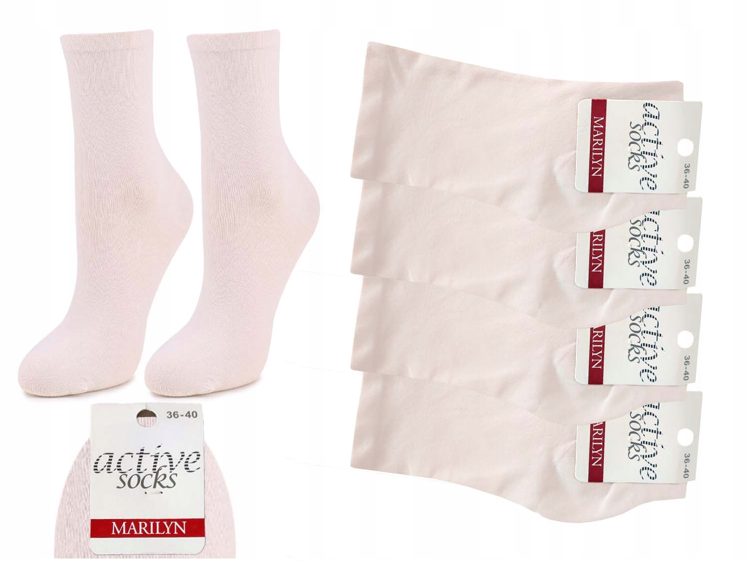 

4-PAK Skarpet Damskich Forte 58 Marilyn ecru