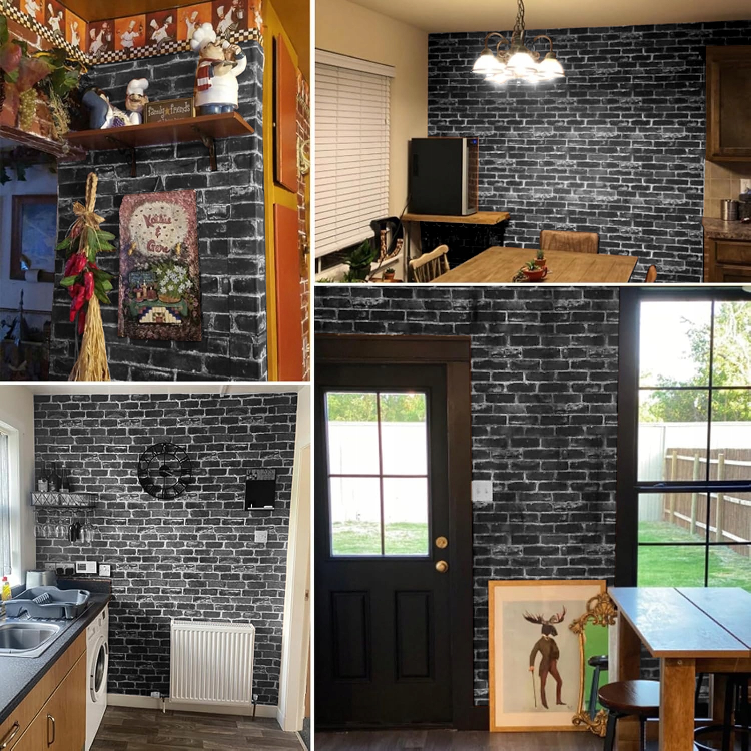 SAMOPRZYLEPNA TAPETA CEGŁA 3D WINYLOWA IMITACJA CEGŁY 45cm x 10m Długość 10 m