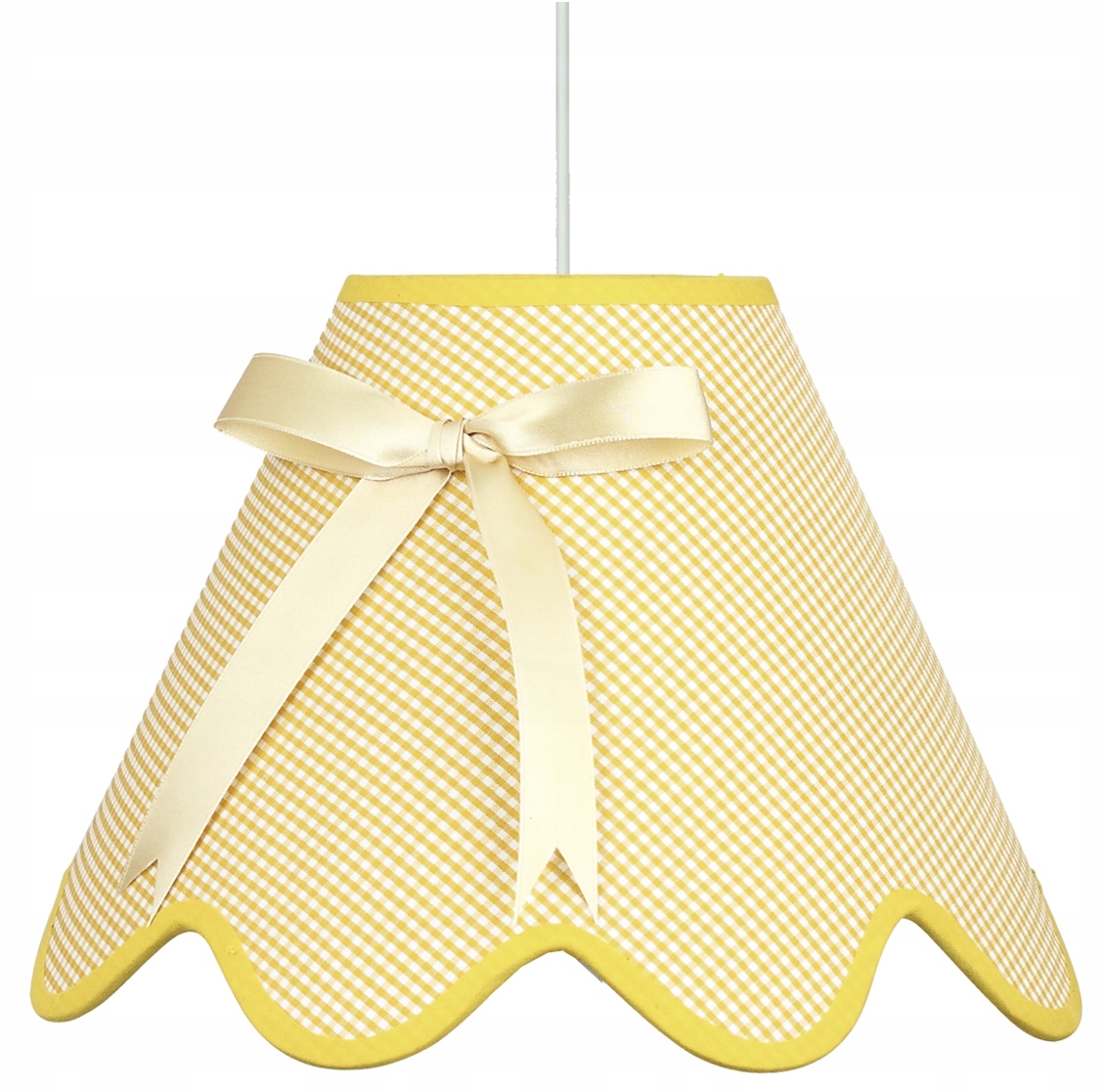 Závěsná stropní lampa pro děti s Kokardkou, žlutá