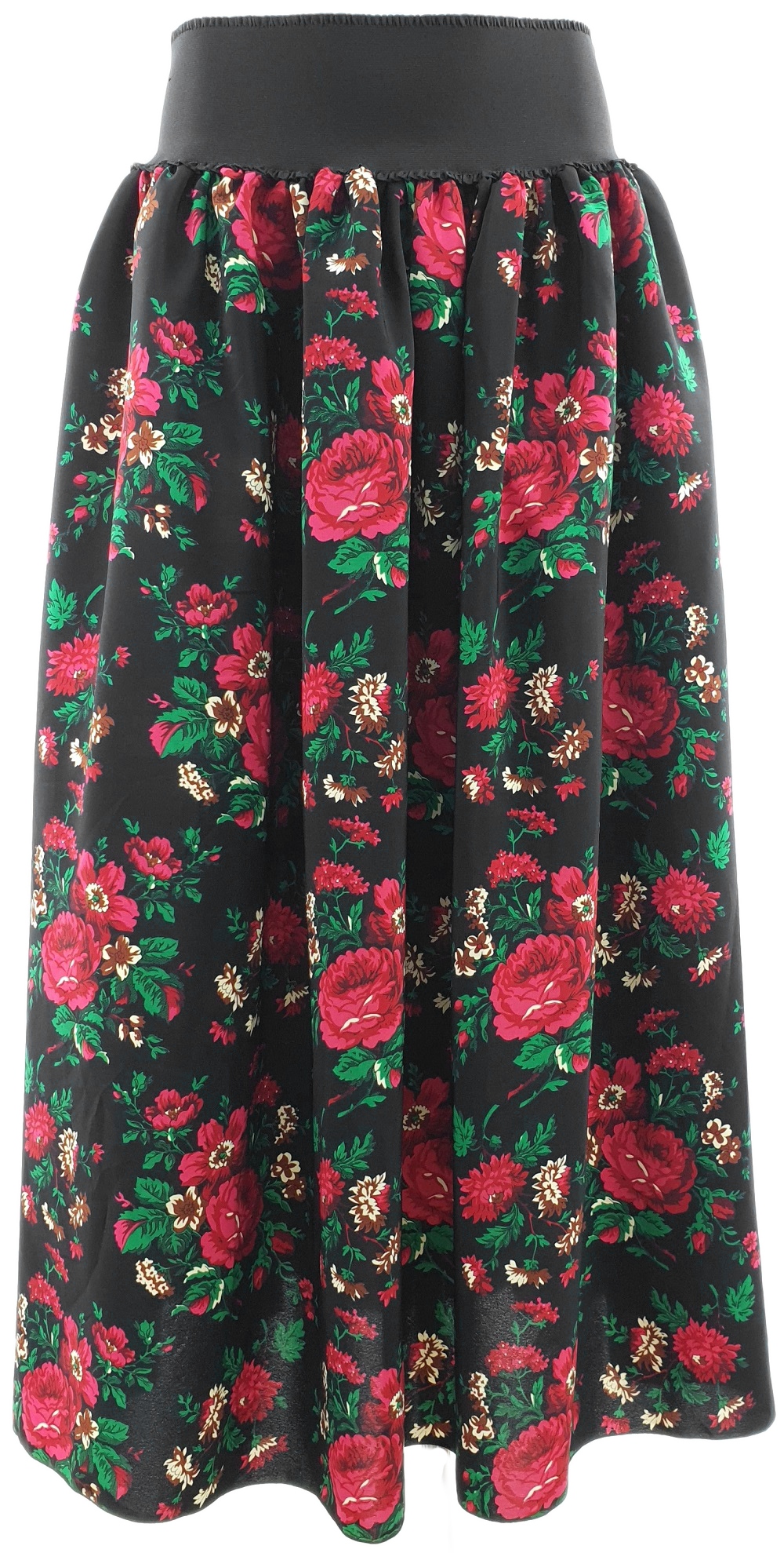 Krakovská dlouhá Sukně s květinami *FolkStyle* L