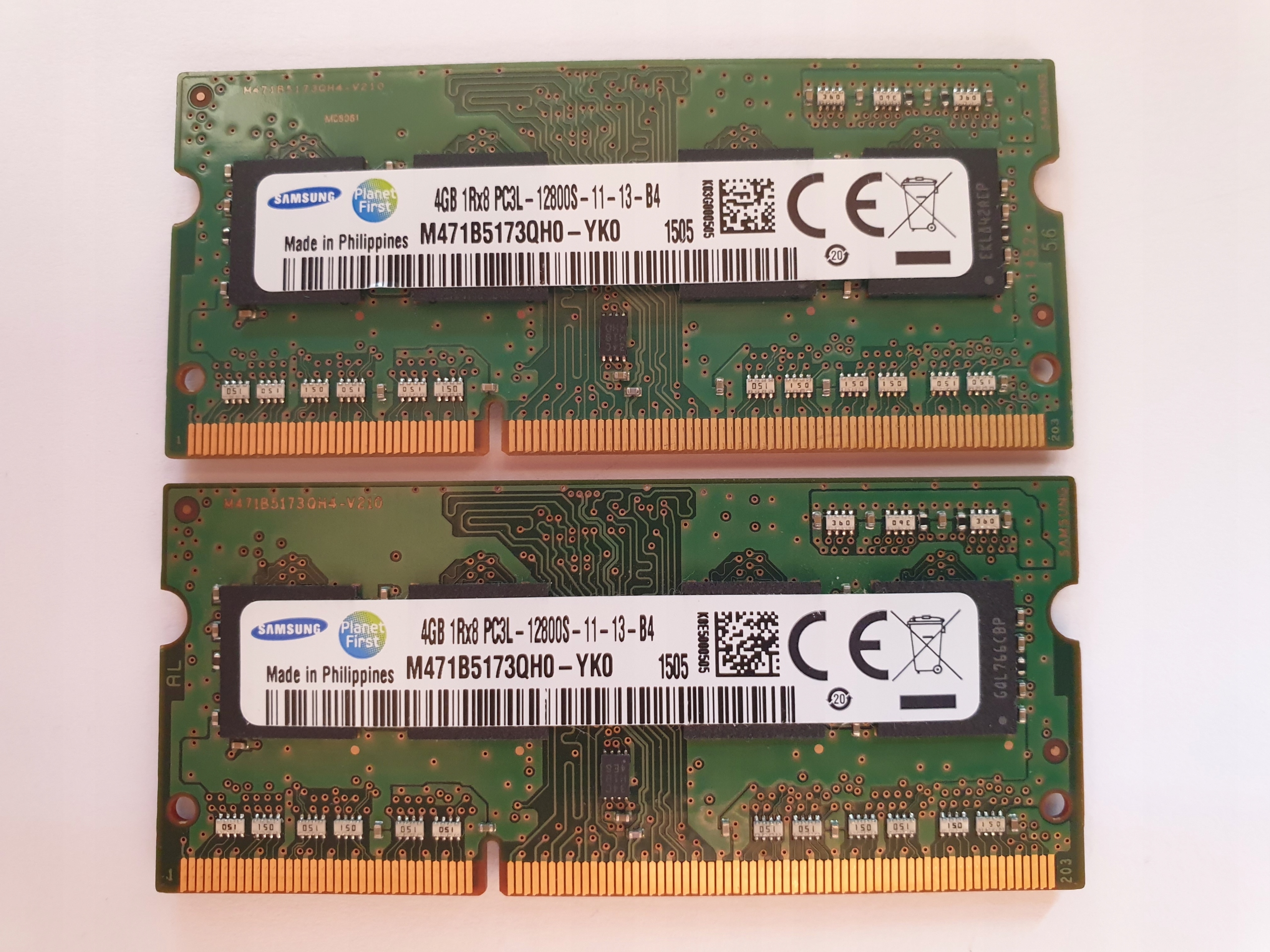 Pamięć Ram DDR3L 8GB 2x4GB Sodimm Do Laptopa PC3L 12800S 1600MHz