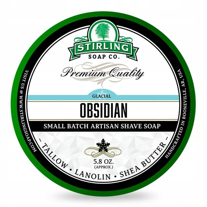 Mýdlo na holení Stirling Glacial Obsidian 170 ml