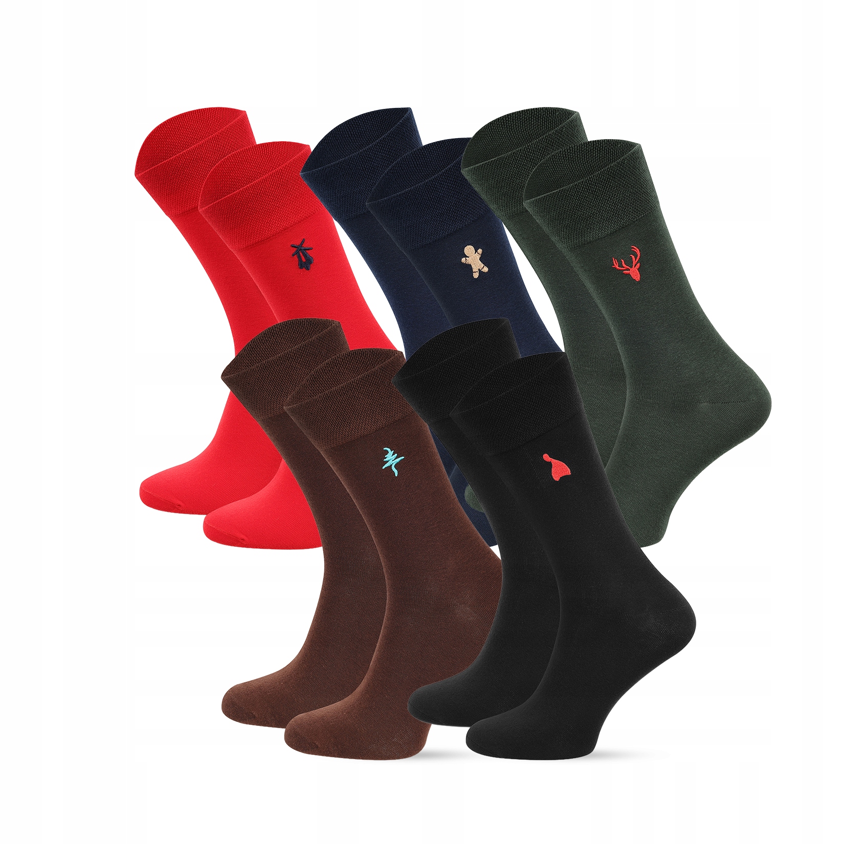 Sada 5 párů pánských vánočních ponožek jako dárek Pako Lorente, velikost vel. 39-42