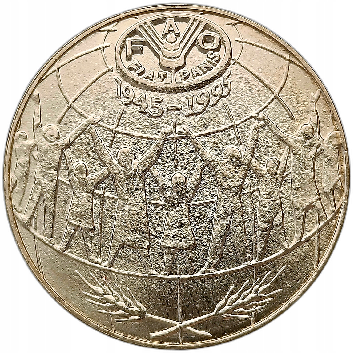 ANDORA 25 CENTIMS 1995 FAO GLOB - MENNICZA RZADKA