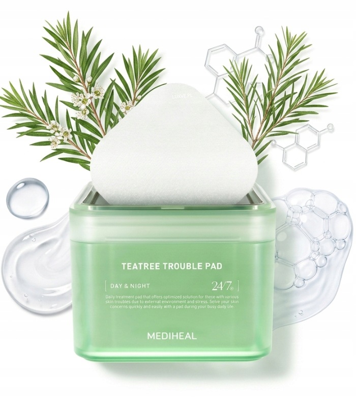 Mediheal Teatree Trouble Pad Tonizující Vločky Na Akné S Čajovníkem