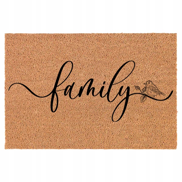 Rohožka pod dveře do domu Rodina Vzory 60x90