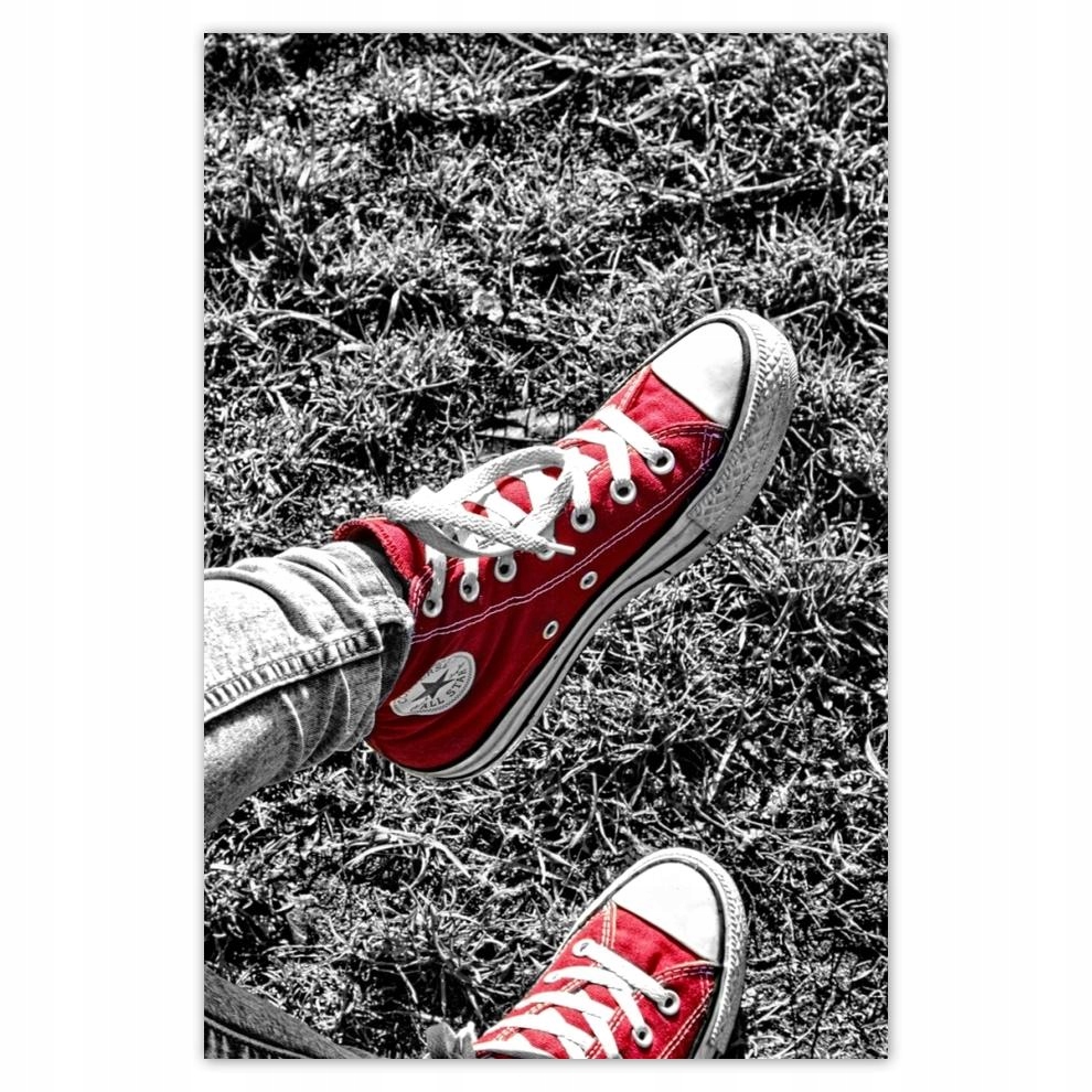 

Plakat 62x93 Czerwone tenisówki Buty
