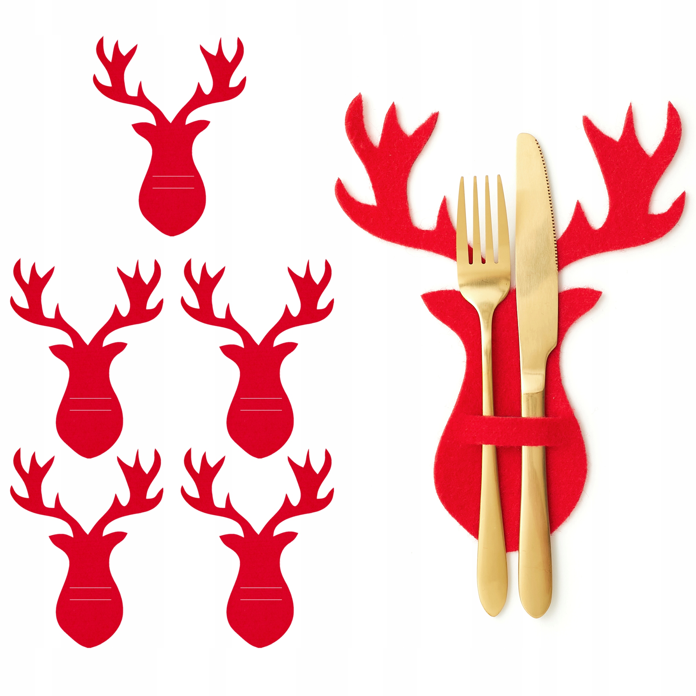 ŚWIĄTECZNE ETUI POKROWCE NA SZTUĆCE DEKORACYJNE 6