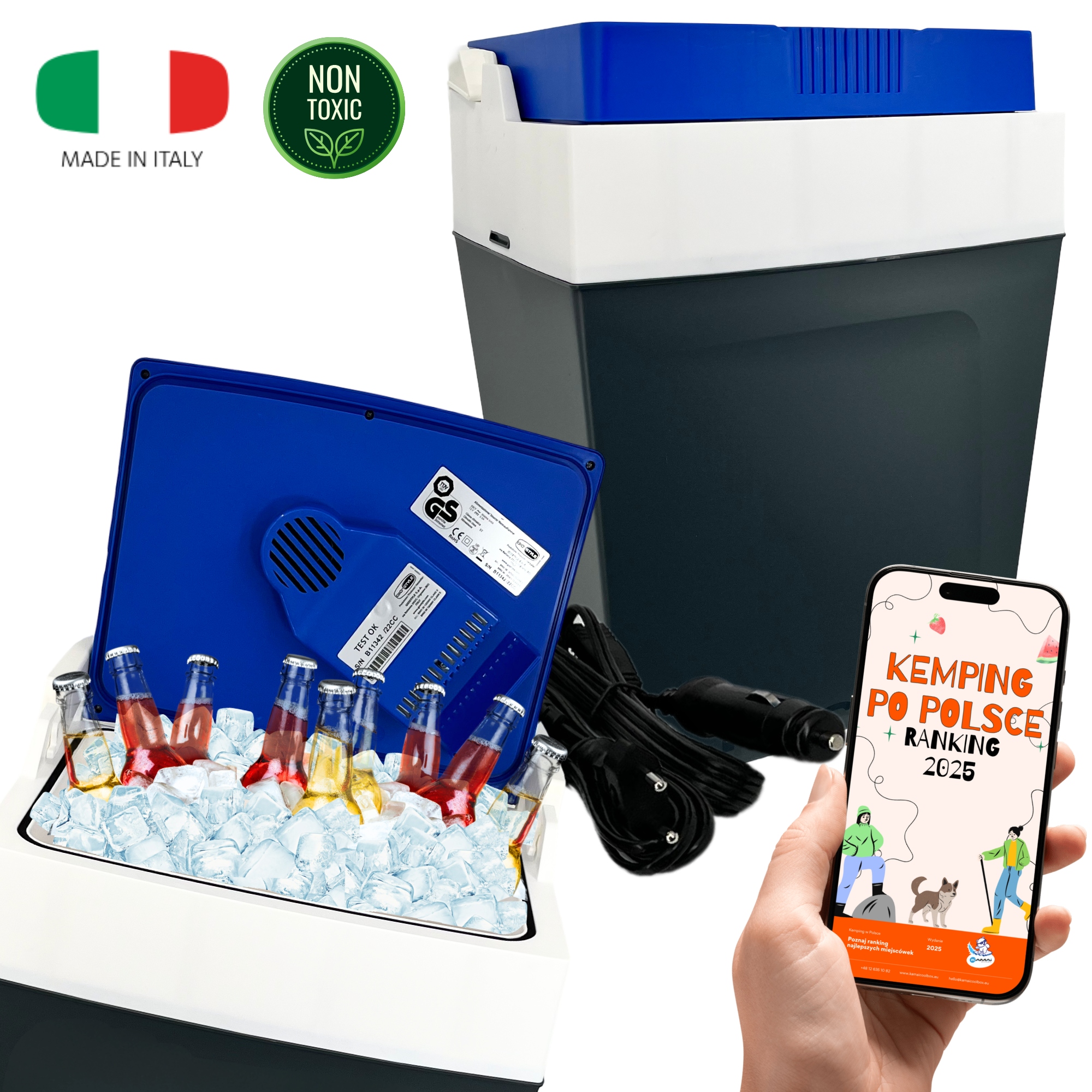 Elektrická Turistická Chladnička 29L 12V/230V prostorná pro Auta Cestování Kempování