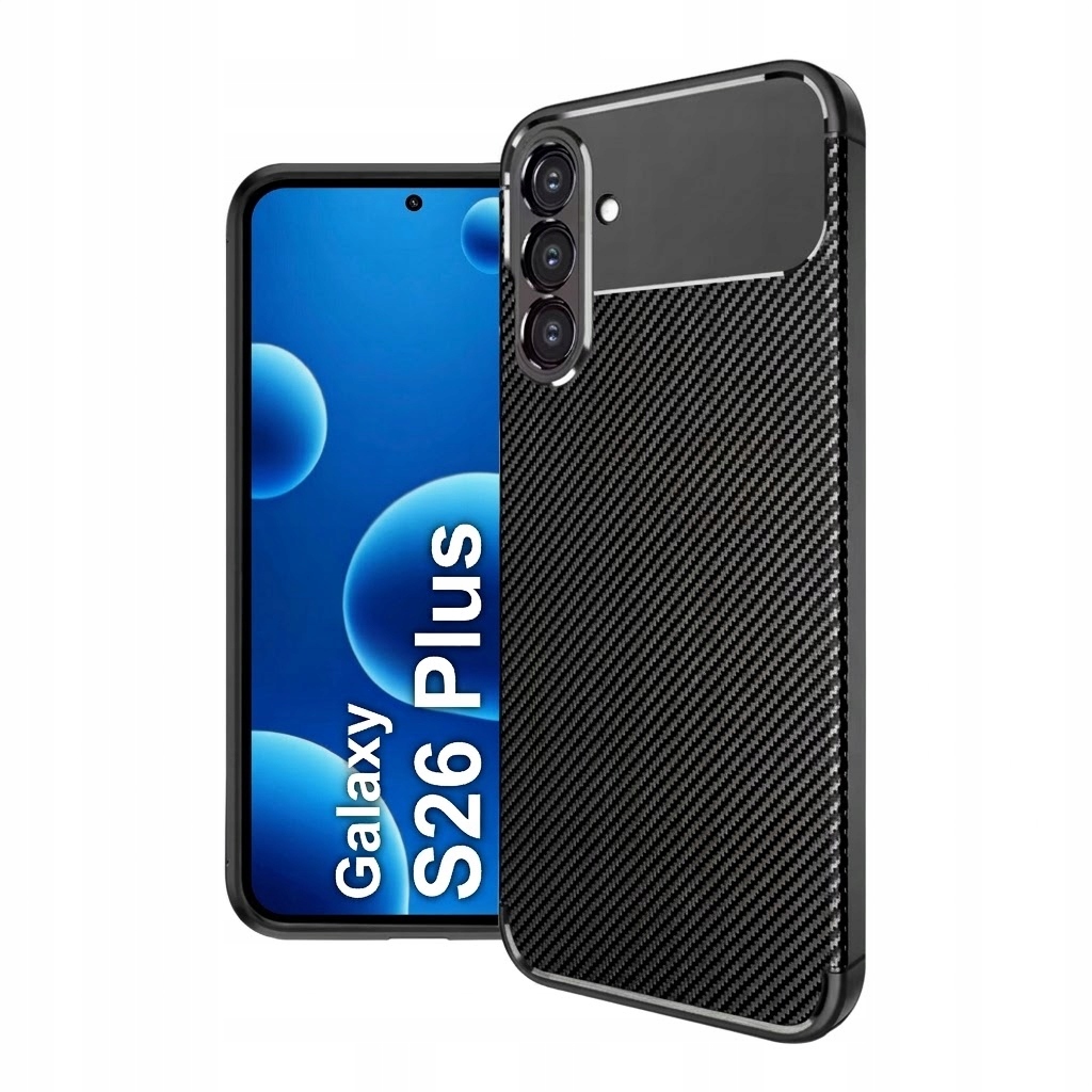 Etui Beline Carbon Armor do Samsung Galaxy S26 Plus czarny
