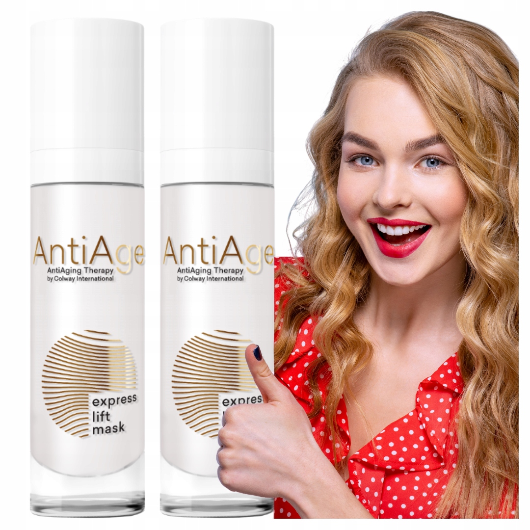 2x Expresní liftingová maska Anti-Age 50 ml Colway na vrásky