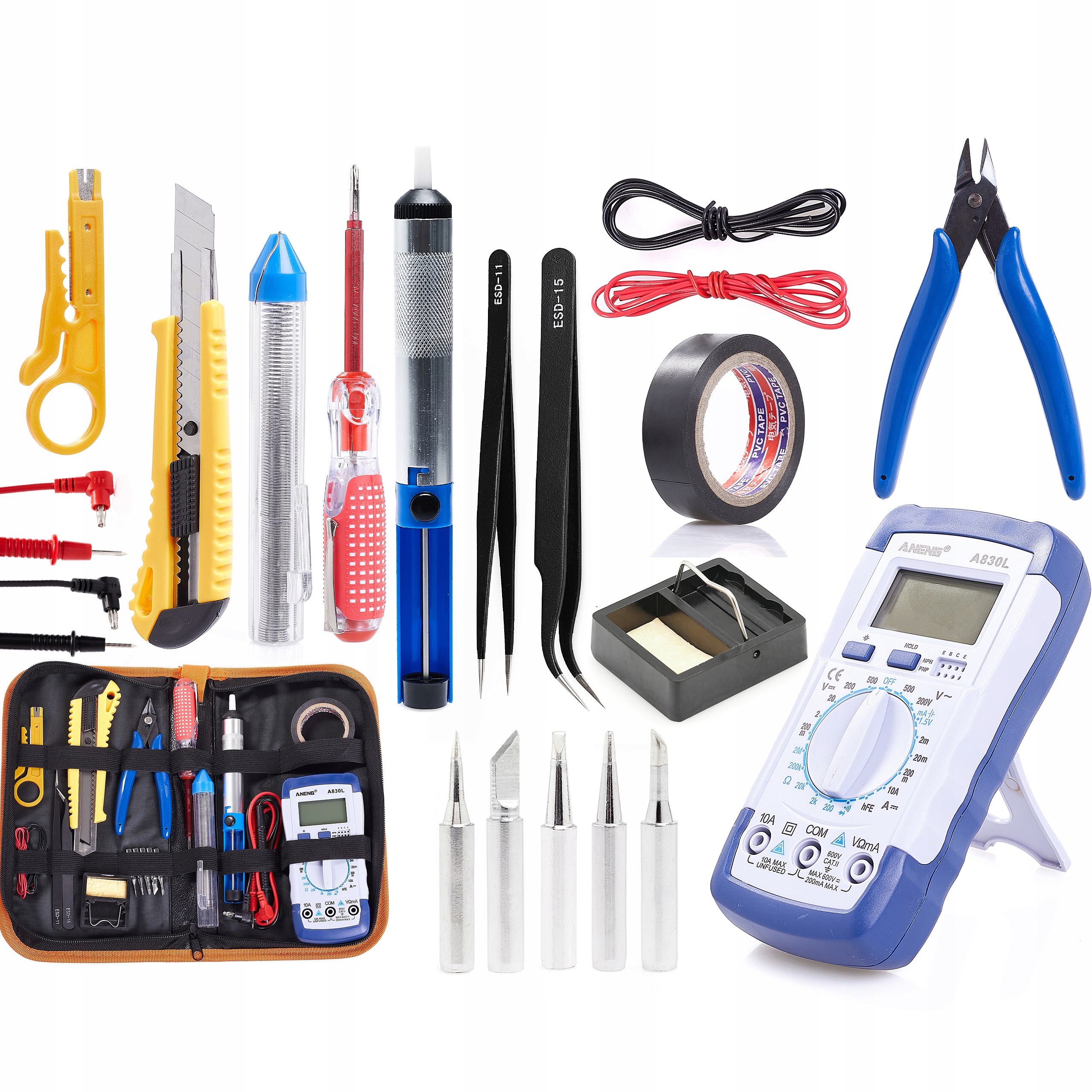 Sada Pro Pájení 20 Dílů Techrebal Pájecí Příslušenství Nástroje