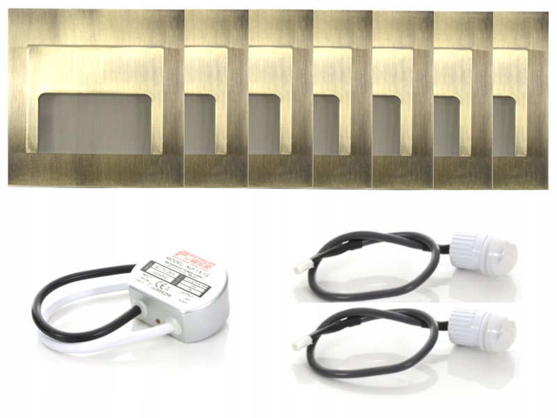 Sada bodového schodišťového osvětlení 7x senzory