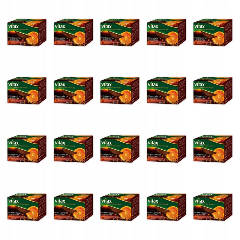 Čaj Vitax Pomeranč&amp;Hřebíček 15 sáčků x 2 g v obálkách X20