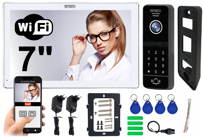 

Wideodomofon Wifi 5TECH 7" Najnowsza seria